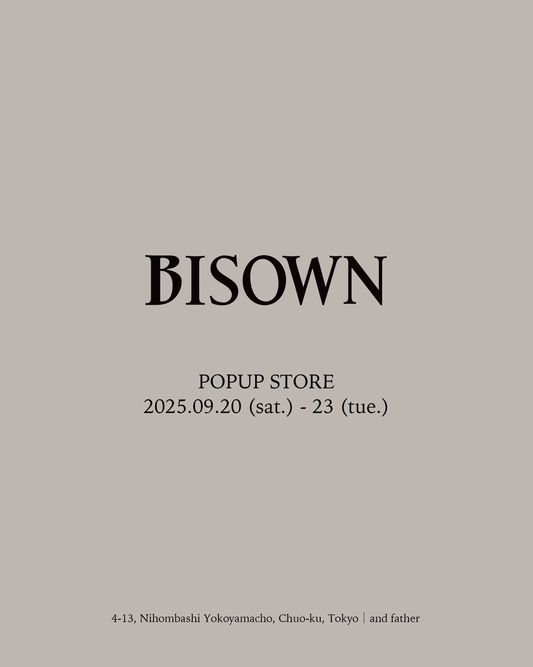 BISOWN POPUP STORE