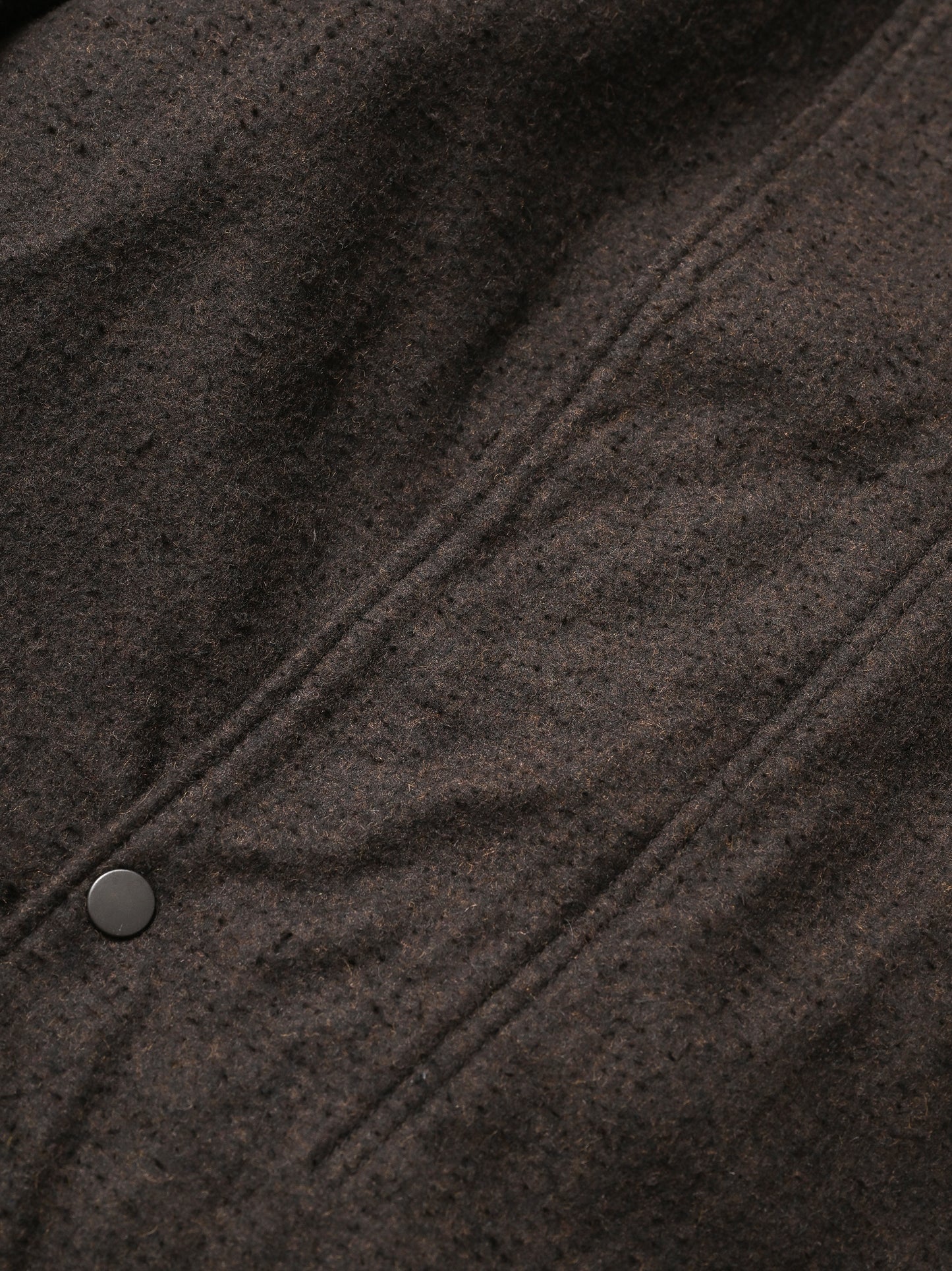 ANCELLM / PILLING WOOL DOUBLE BLOUSON -BROWN