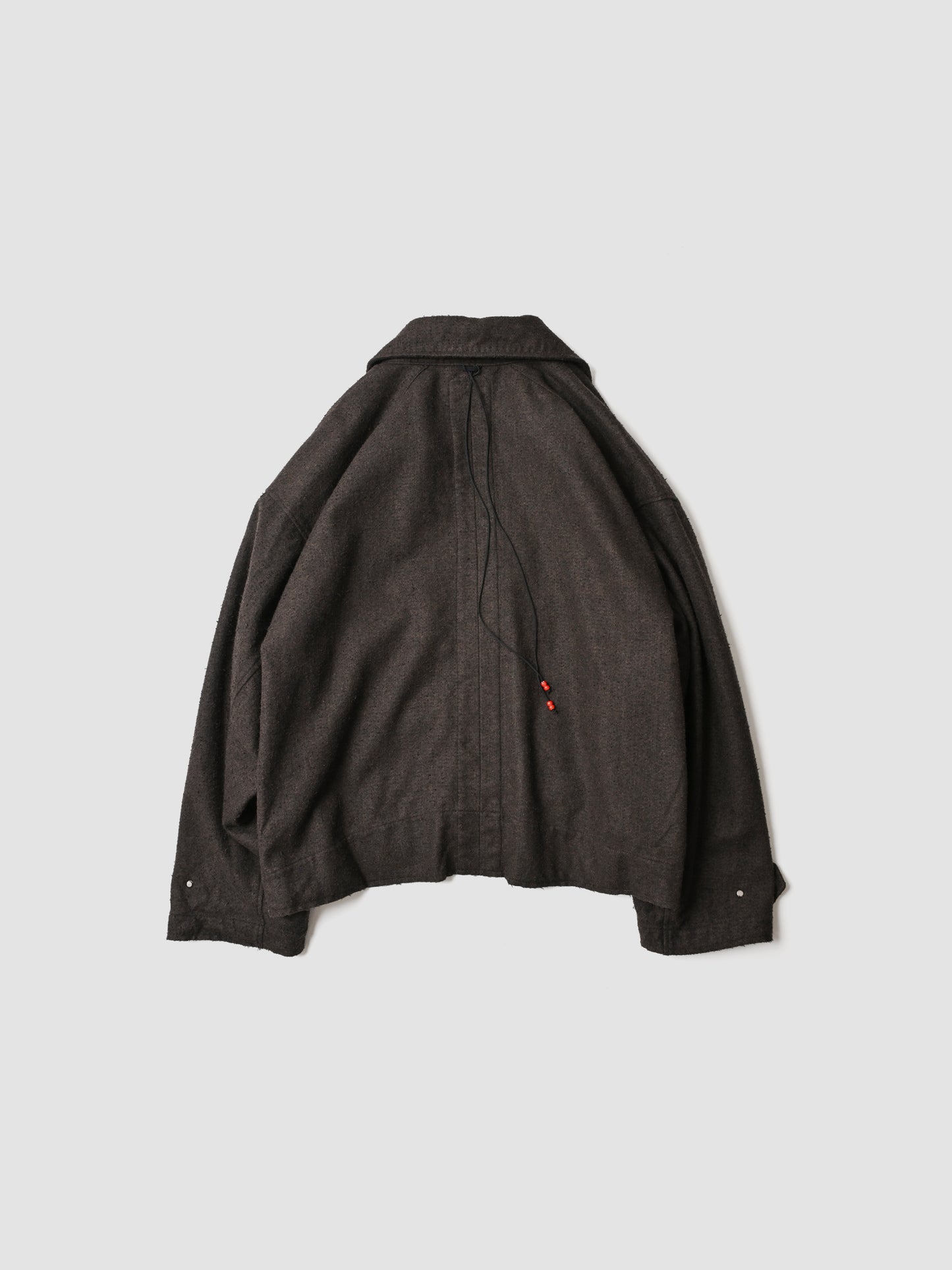 ANCELLM / PILLING WOOL DOUBLE BLOUSON -BROWN