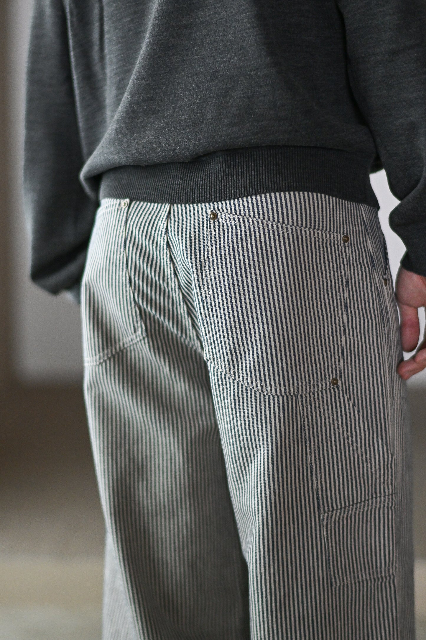 AUBERGE / ANTON -BEIGE×NAVY