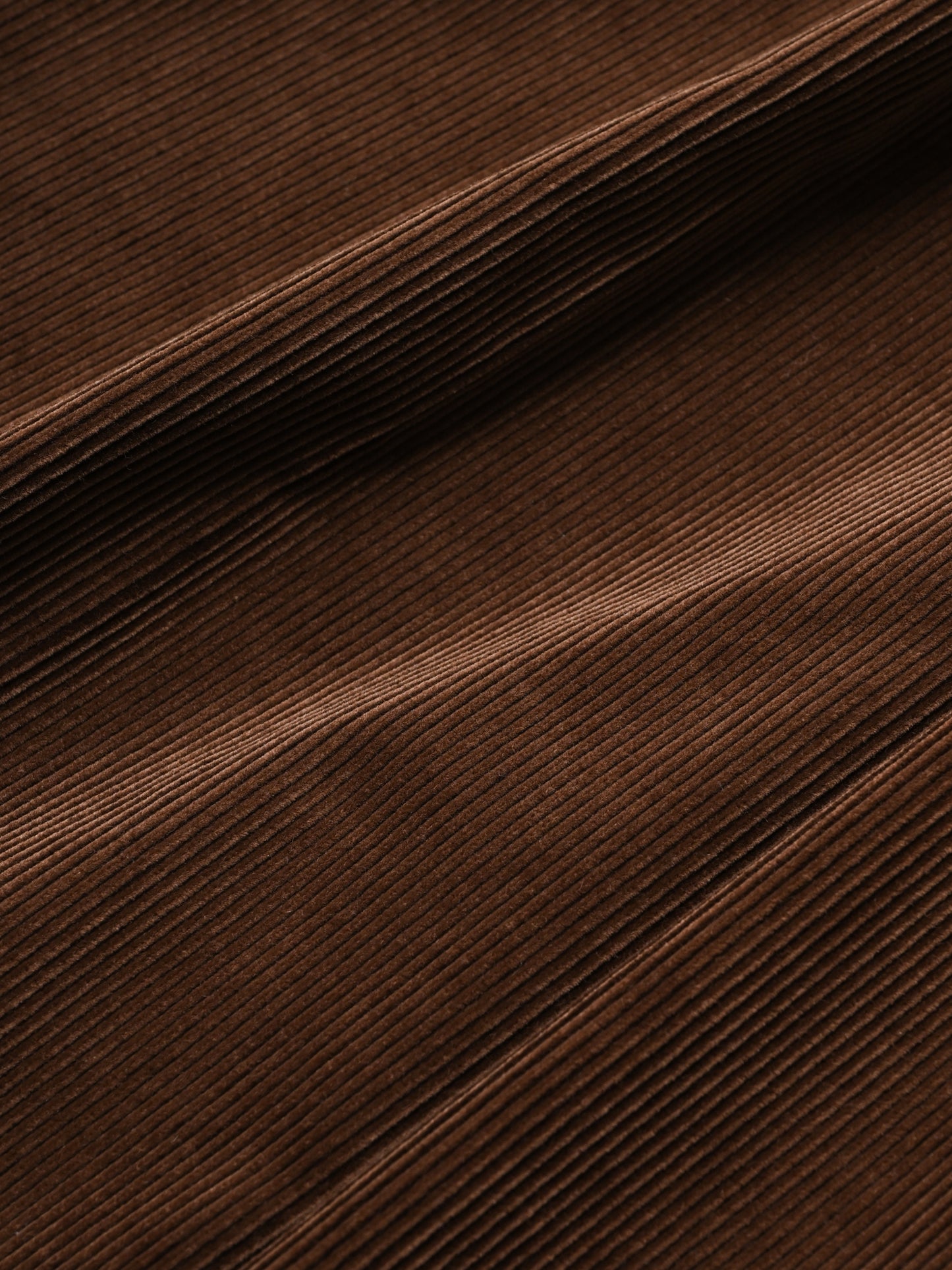BISOWN / CORDUROY 2TUCK WIDE TROUSERS - BROWN
