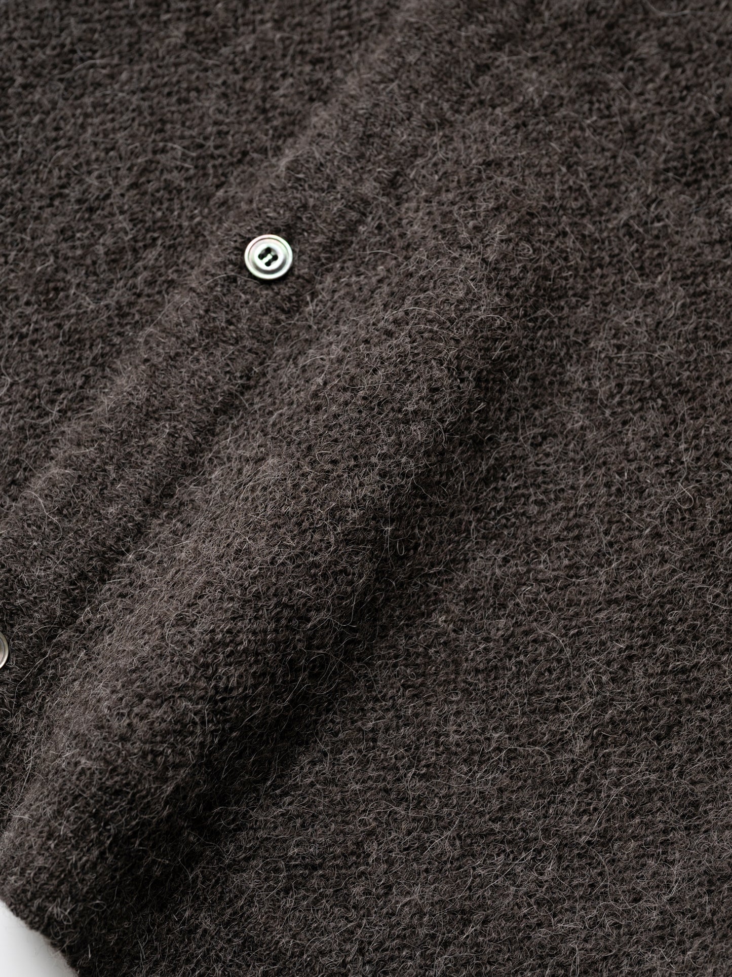 ANCELLM / KIMONO KNIT SHIRT -BROWN