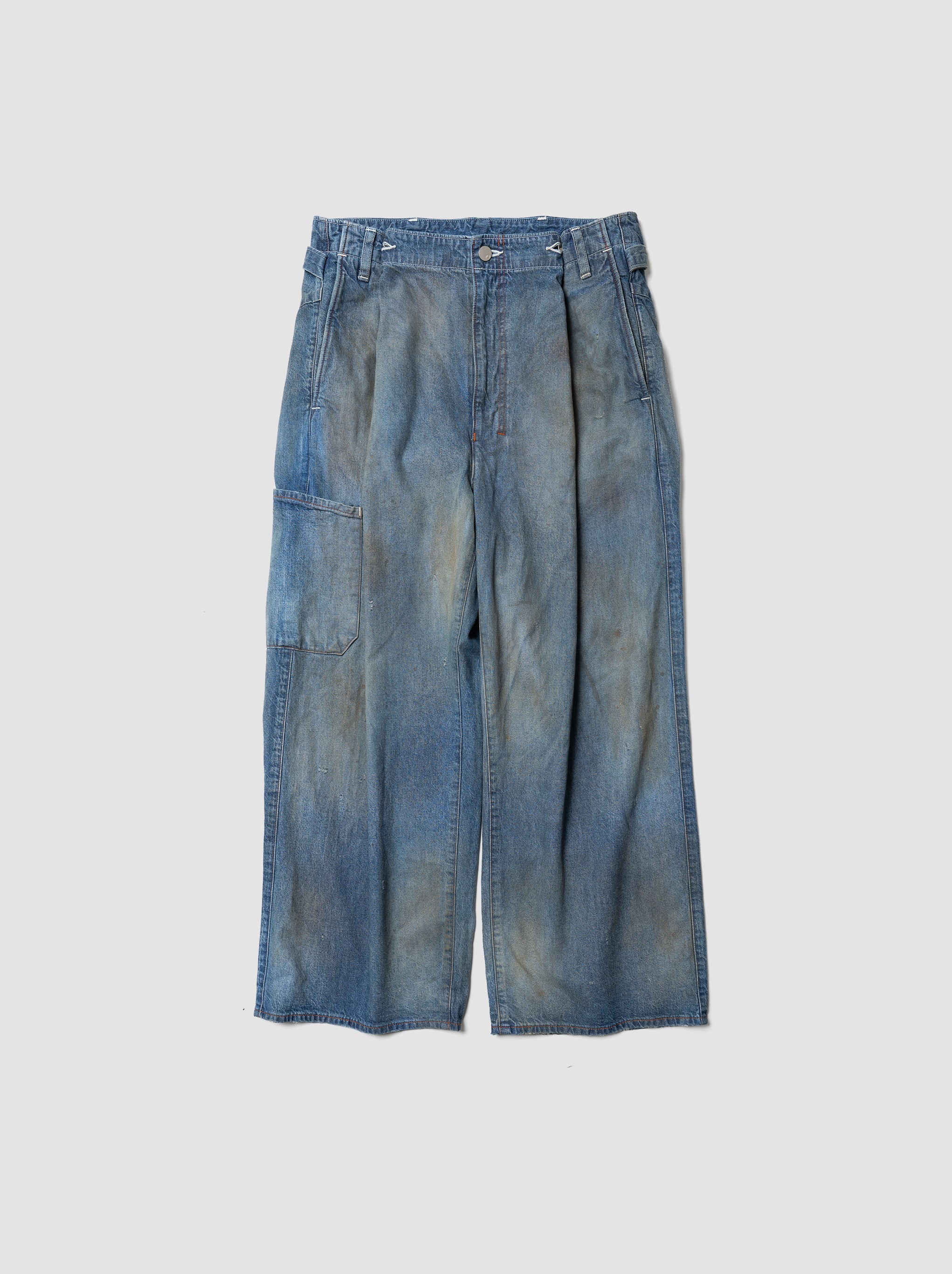 ANCELLM / DENIM PAINTER PANTS -INDIGO