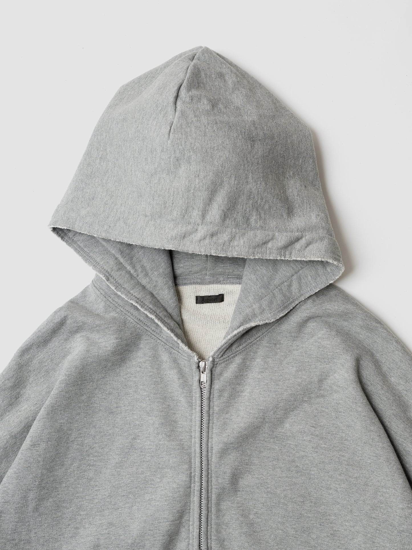 Antwort / CUT OFF ZIP HOODIE -HEATHER GRAY
