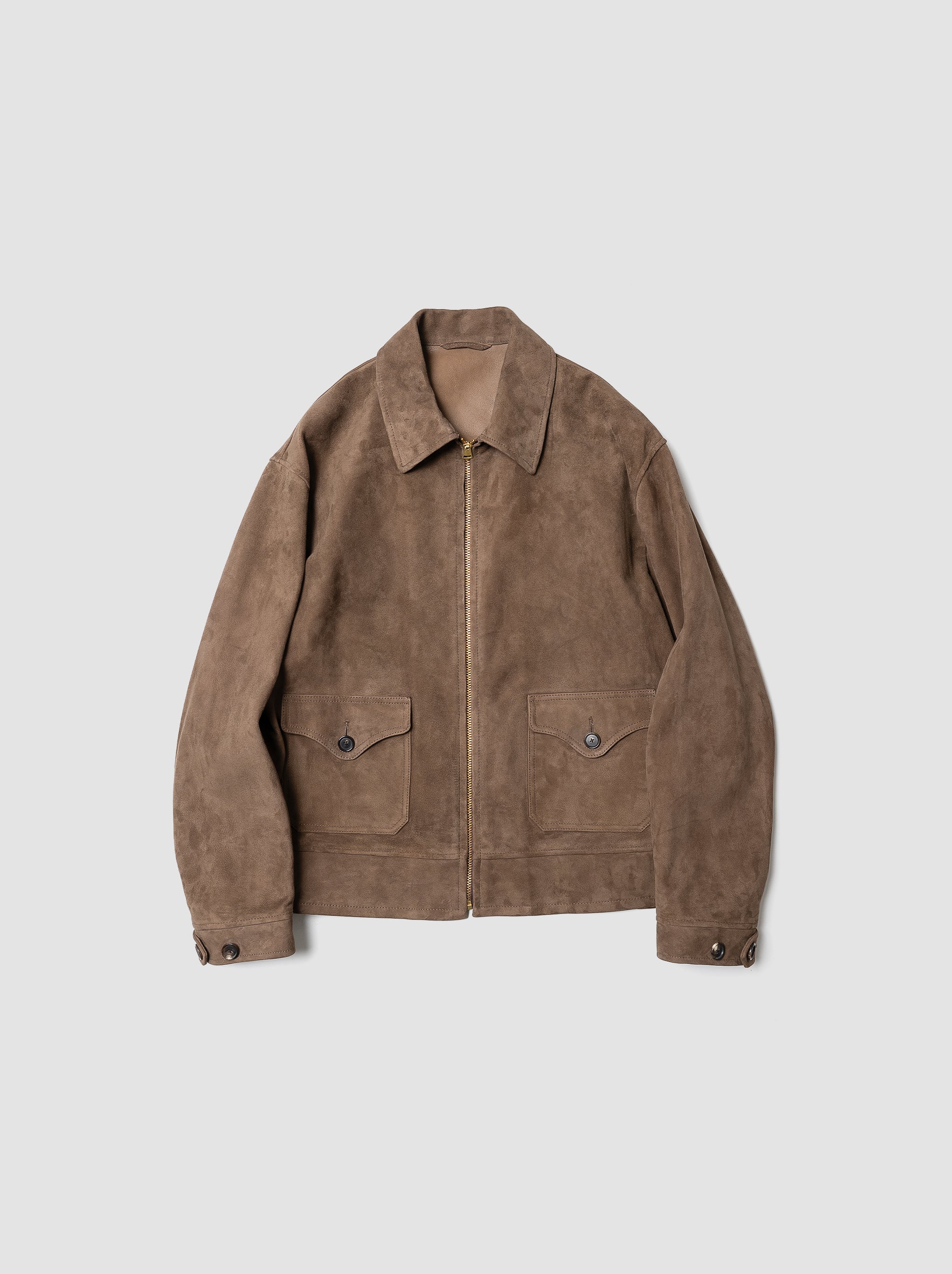 Goat Suede Sports JKT サイズM KAPTAIN SUNSHINE / Goat Suede Sports Jacket -MOCHA BROWN