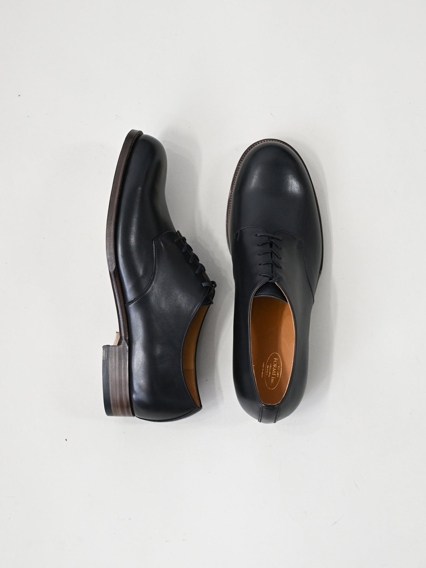 forme / fm-708 BLUCHER OLAIN TOE -BLACK