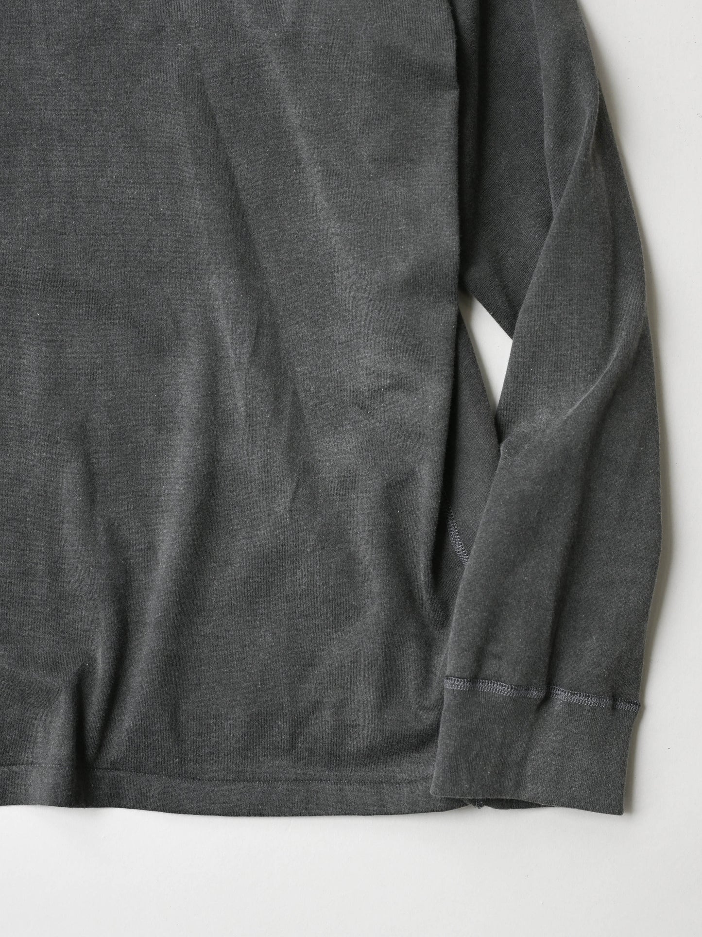 ANCELLM / UNEVENNESS LS T-SHIRT -BLACK