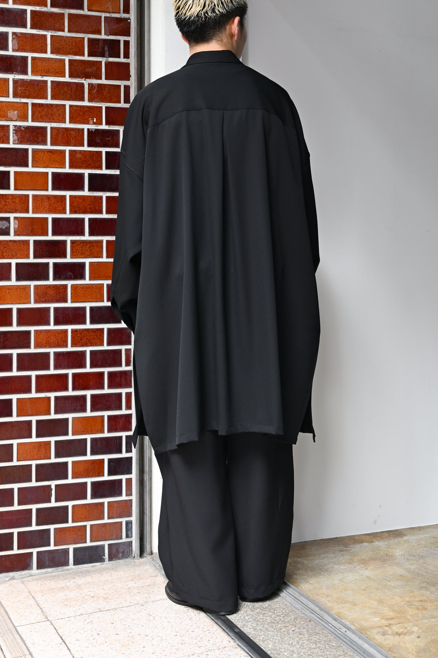 WHOWHAT / 5X SHIRT<LONG LENGTH> -BLACK