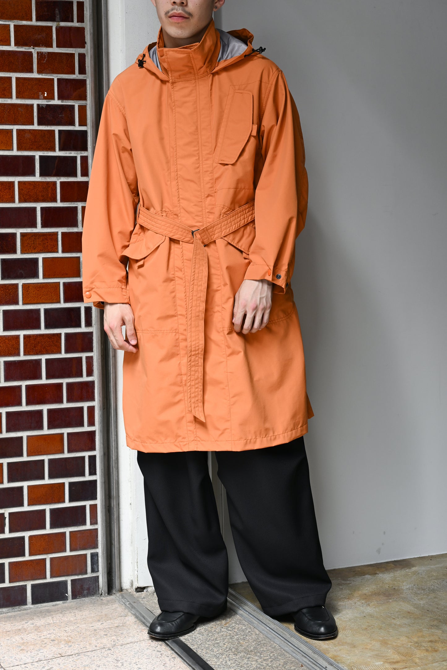 WHOWHAT / WEATHER PROOF COAT -ORANGE