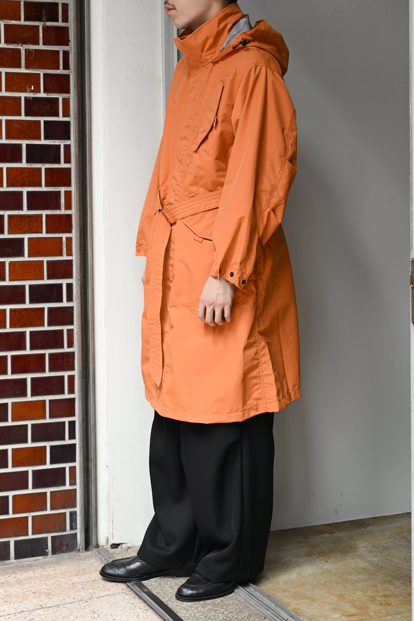 WHOWHAT / WEATHER PROOF COAT -ORANGE