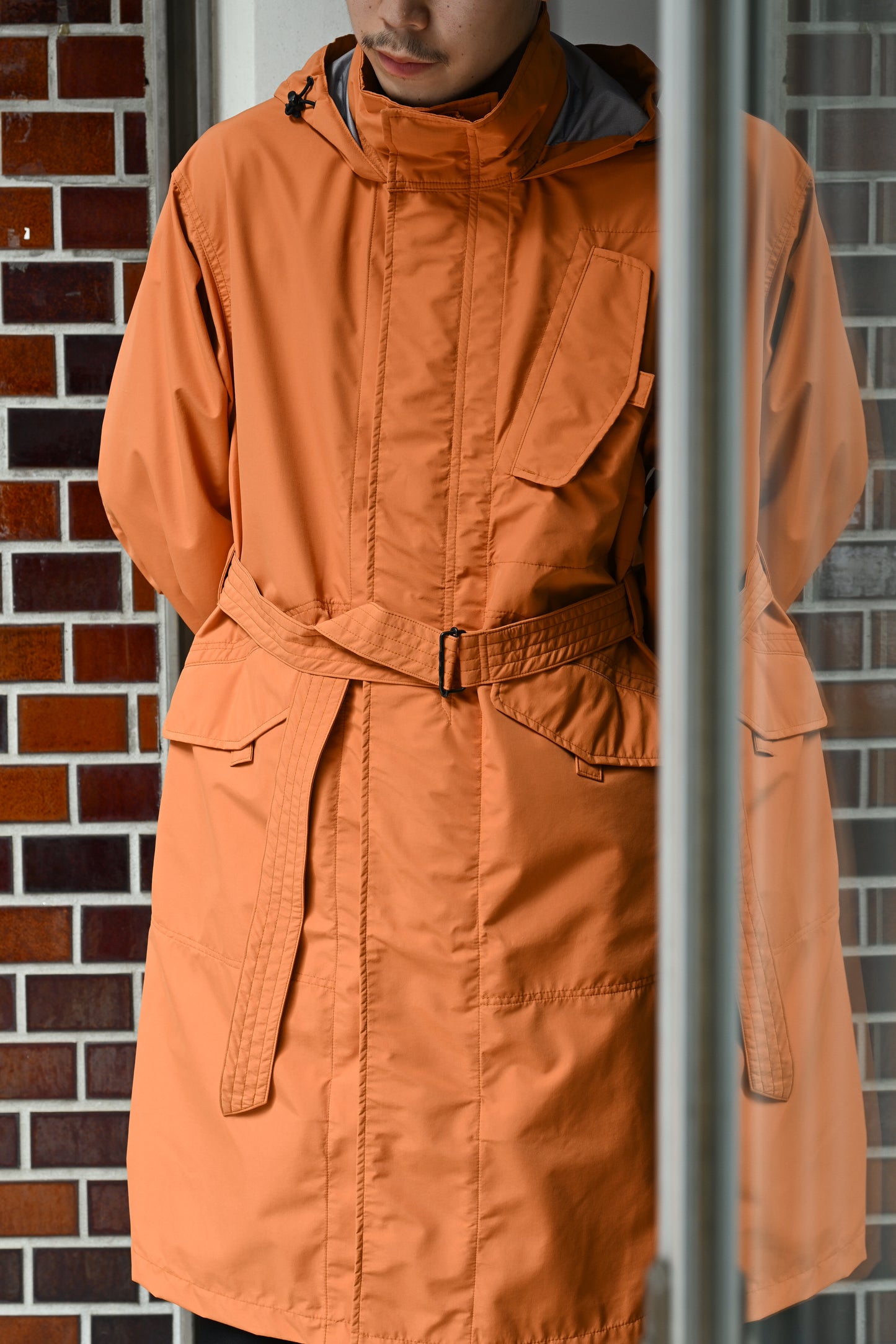 WHOWHAT / WEATHER PROOF COAT -ORANGE