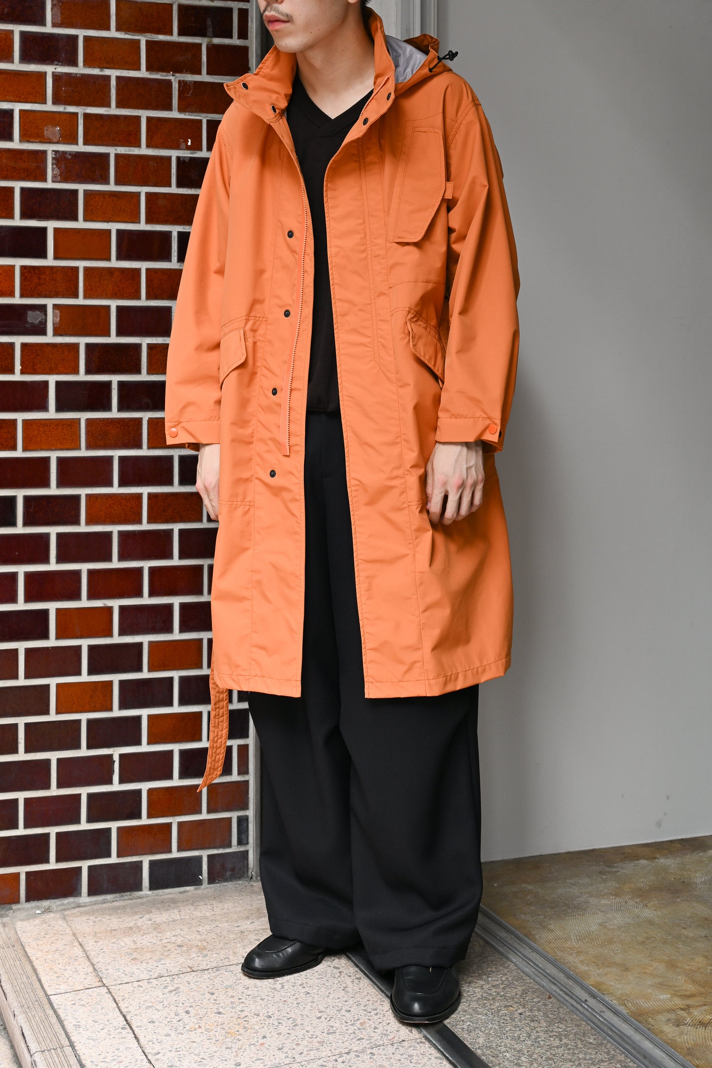 WHOWHAT / WEATHER PROOF COAT -ORANGE