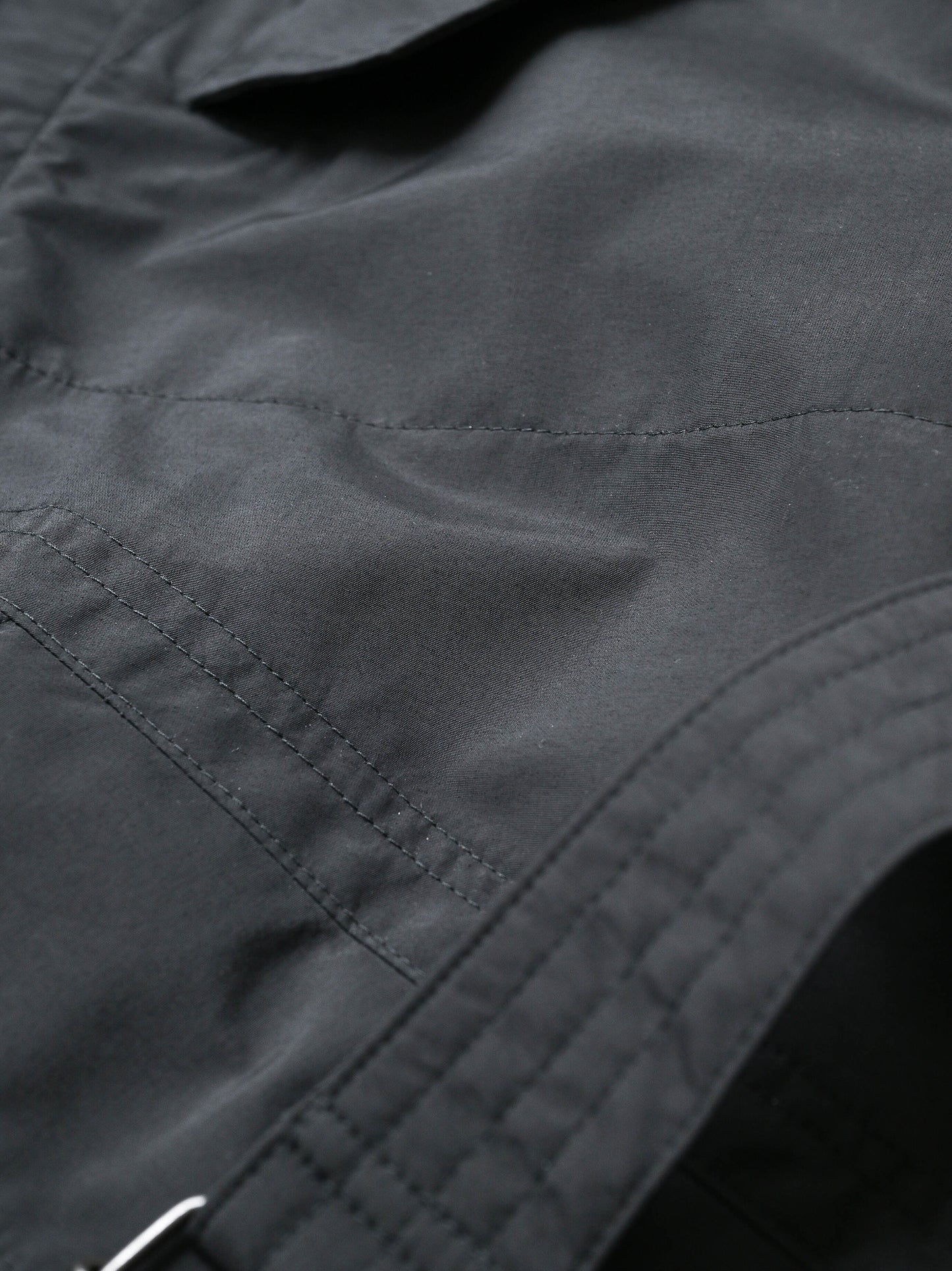 WHOWHAT / WEATHER PROOF COAT -BLACK