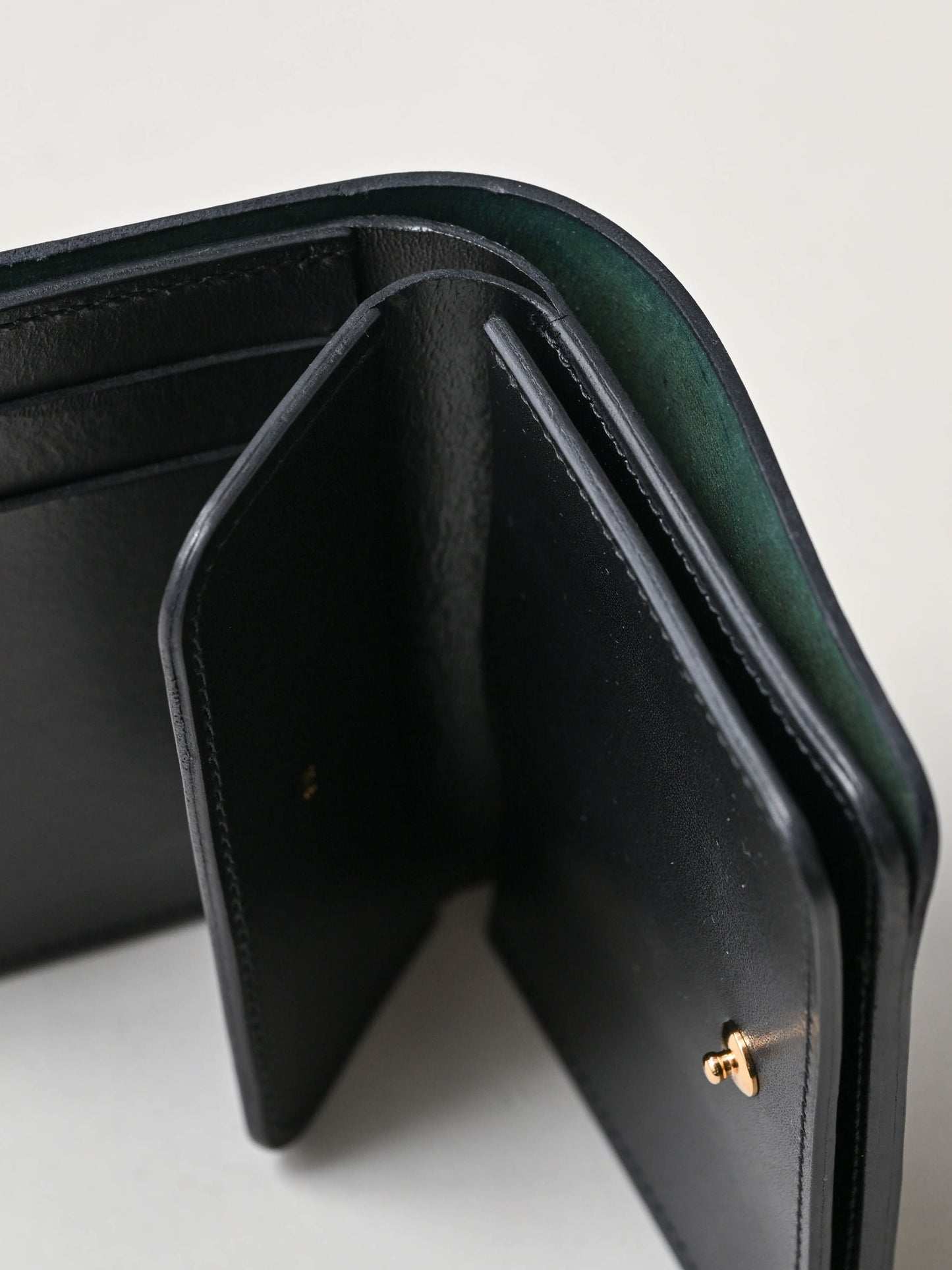 forme / Post wallet Cordovan -BLACK×BLACK