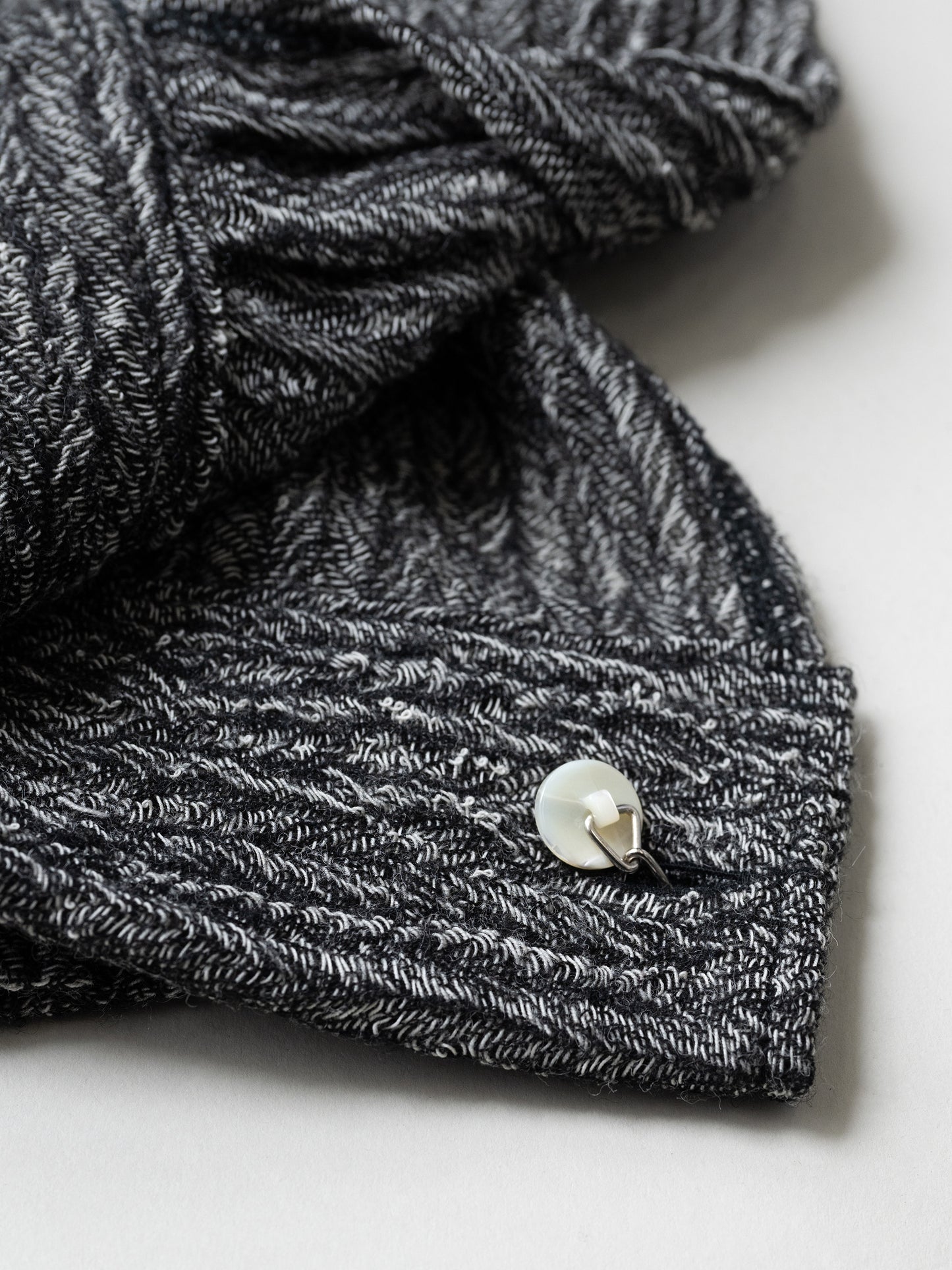 M's braque / TURTLENECK FRENCH CUFFS SHIRT -BLACK/NATURAL