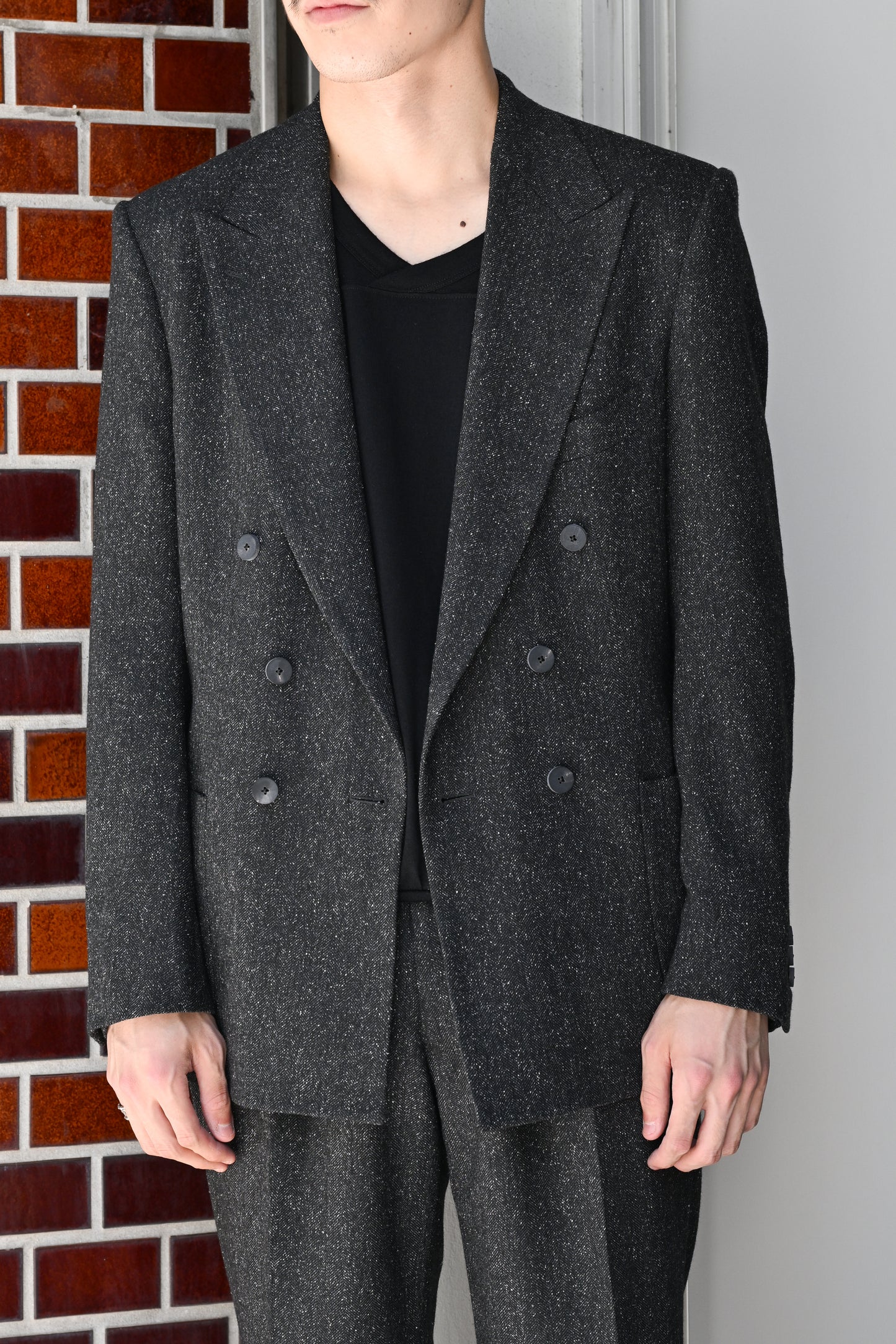 M's braque / COSTUME W6B JACKET -GREY MIX