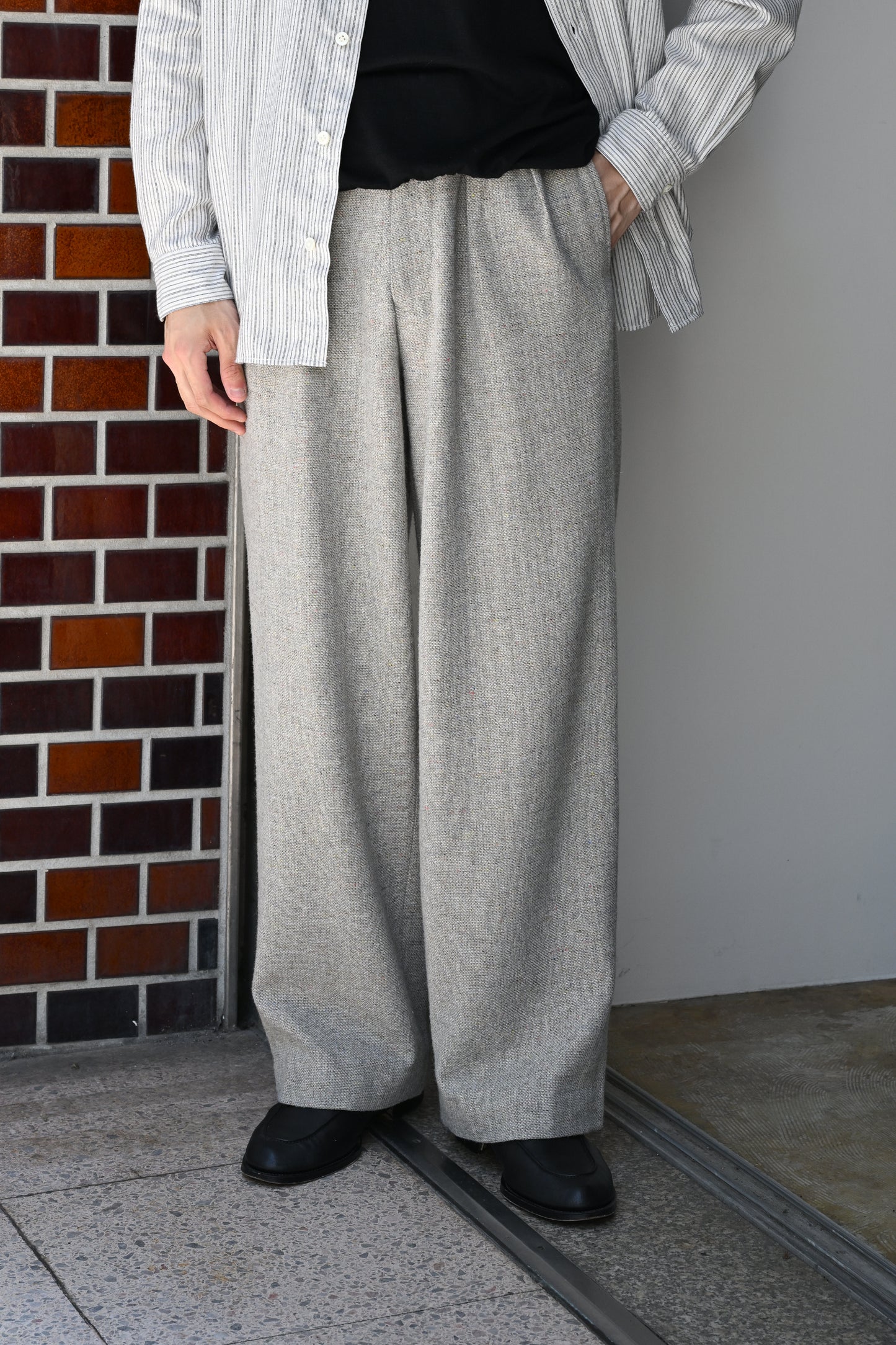 M's braque / TUCKED BAGGY PANTS -MIX