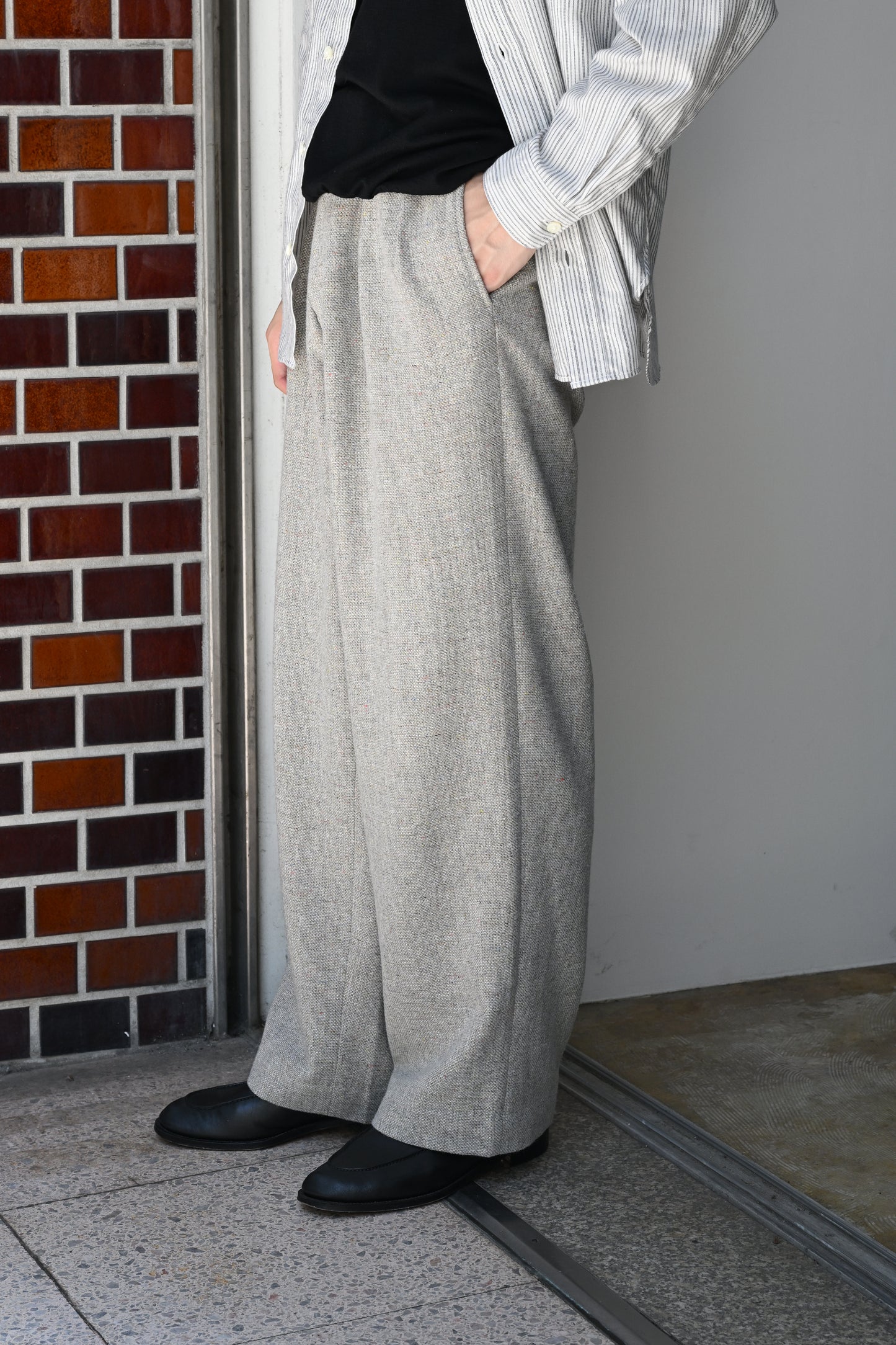 M's braque / TUCKED BAGGY PANTS -MIX