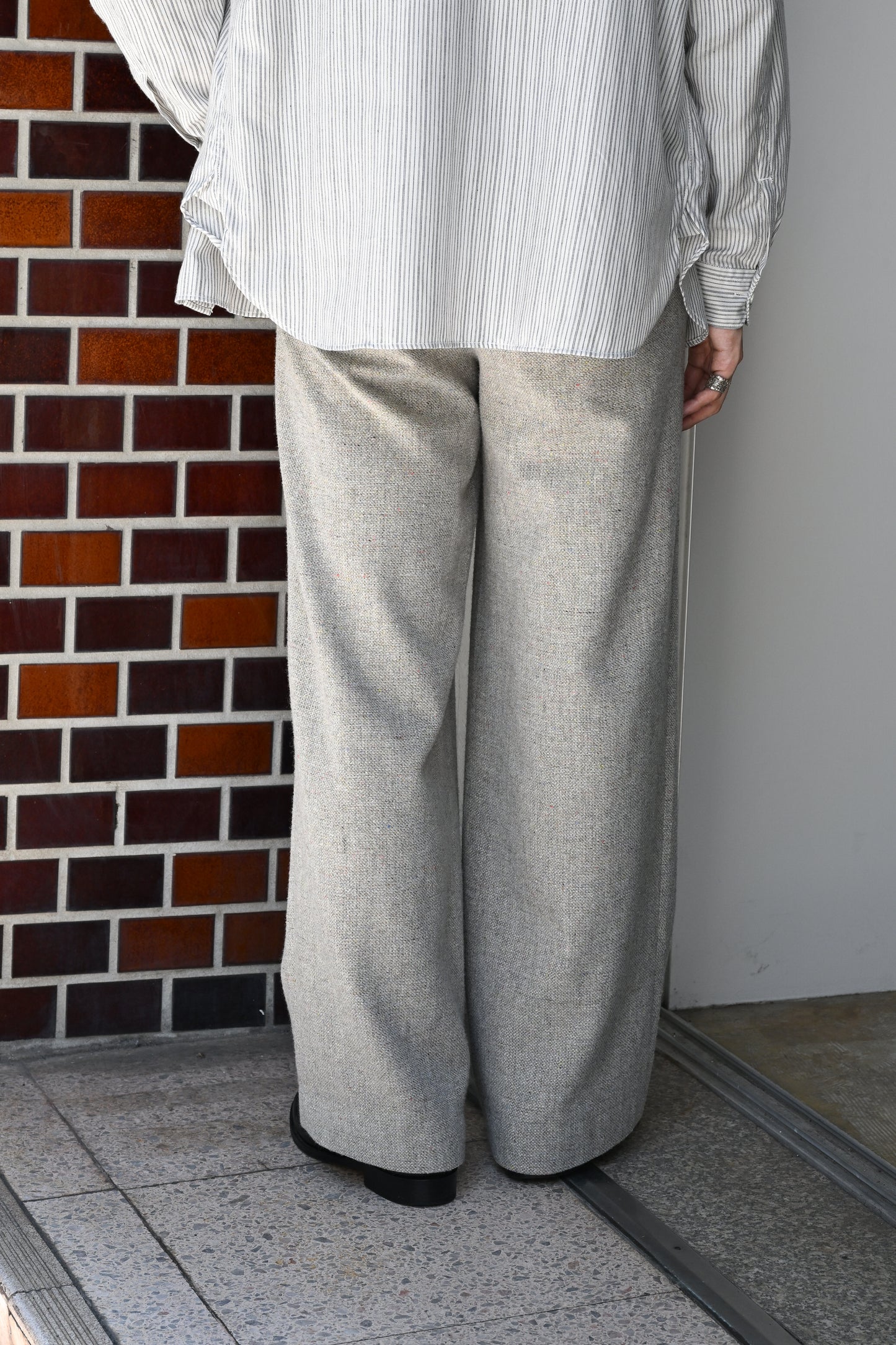 M's braque / TUCKED BAGGY PANTS -MIX