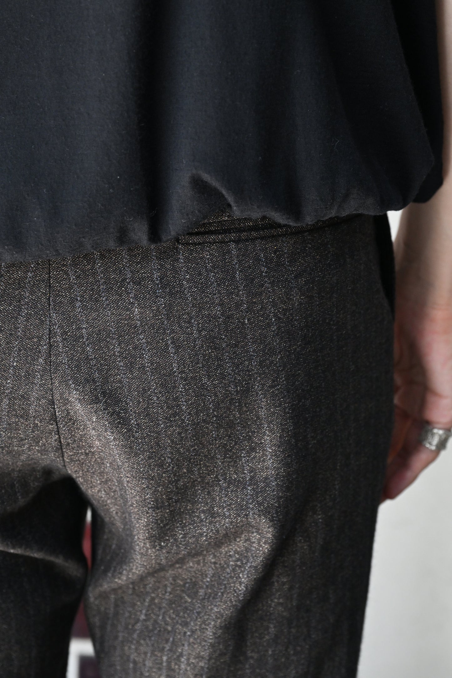 M's braque / FLAIR PANTS -MIX BROWN