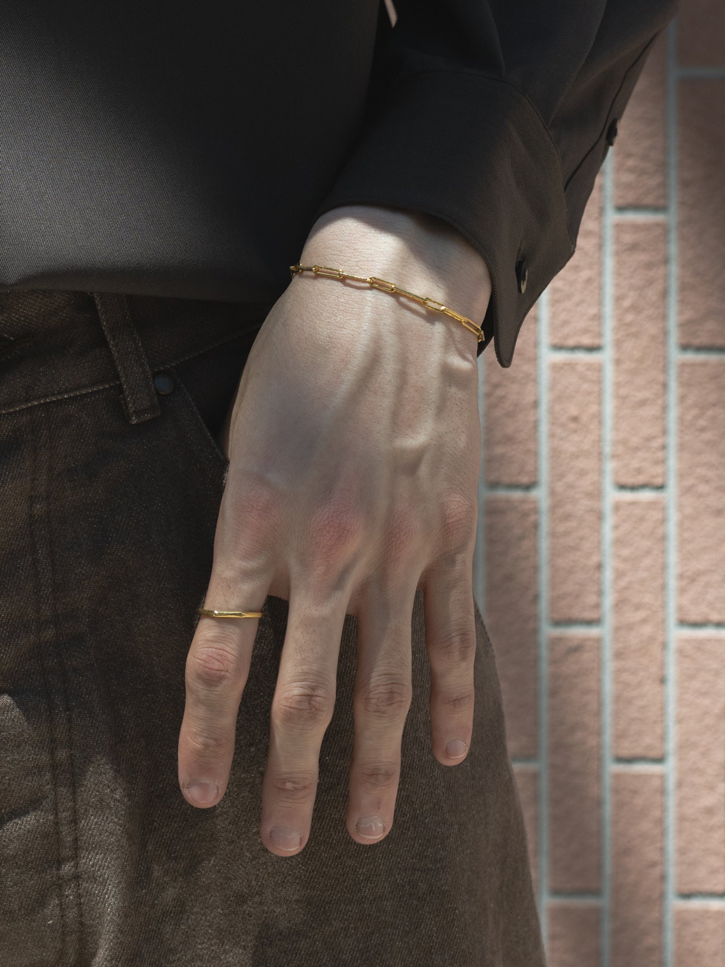 taupe D.Motoike / HARVEST CHAIN BRACELET -K24