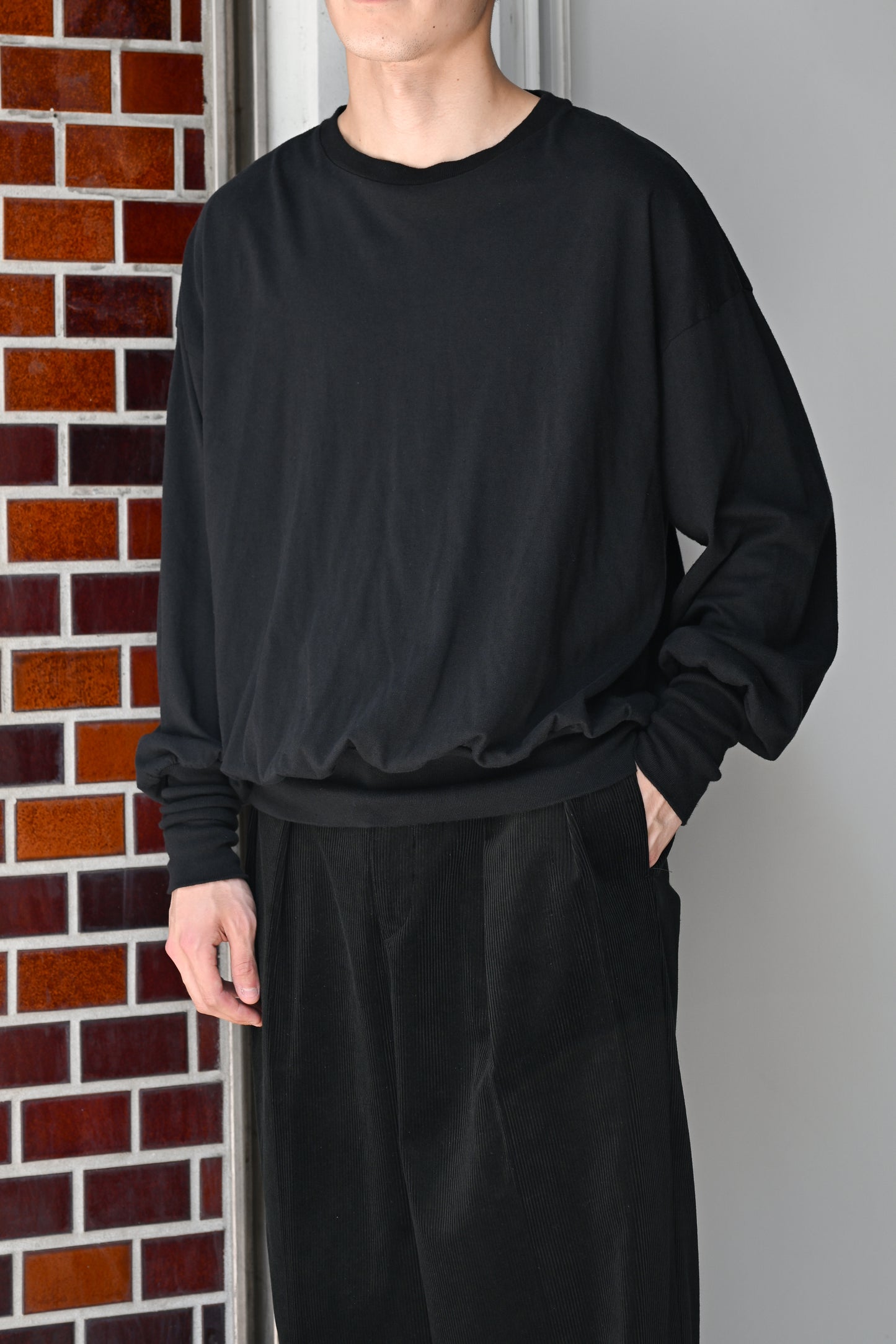 barbell object / bo top (free) -BLACK