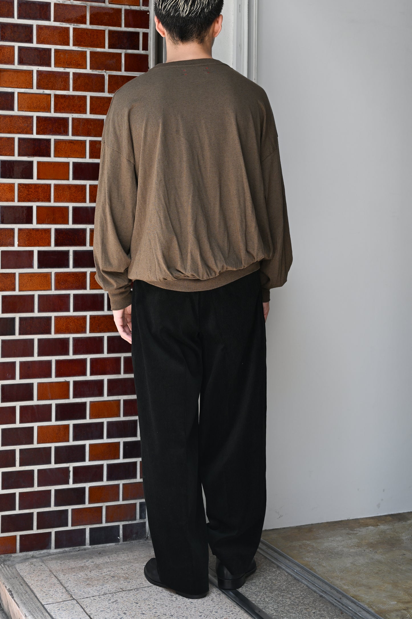 barbell object / bo top (loose) -KHAKI