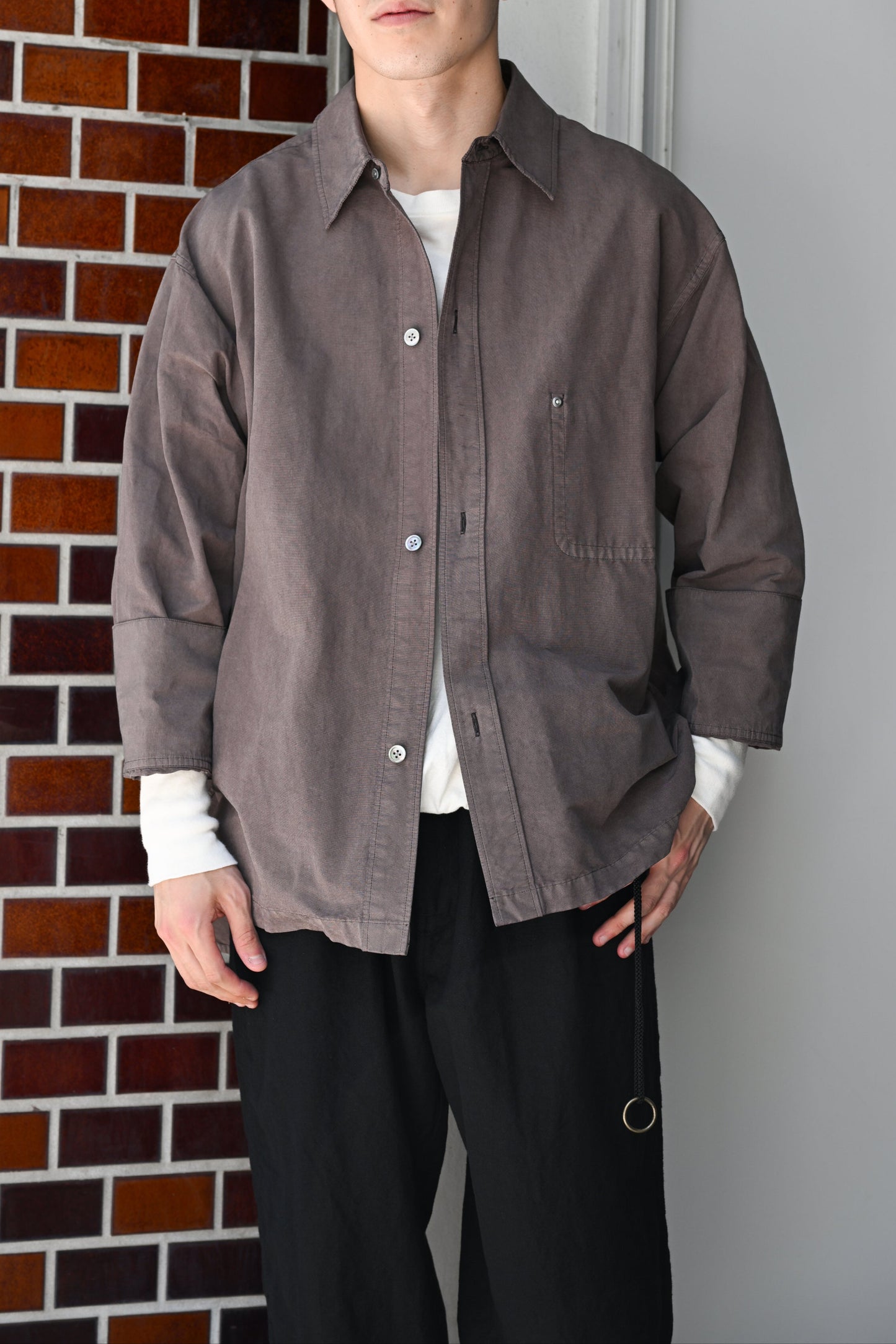 barbell object / dw sh -BROWN