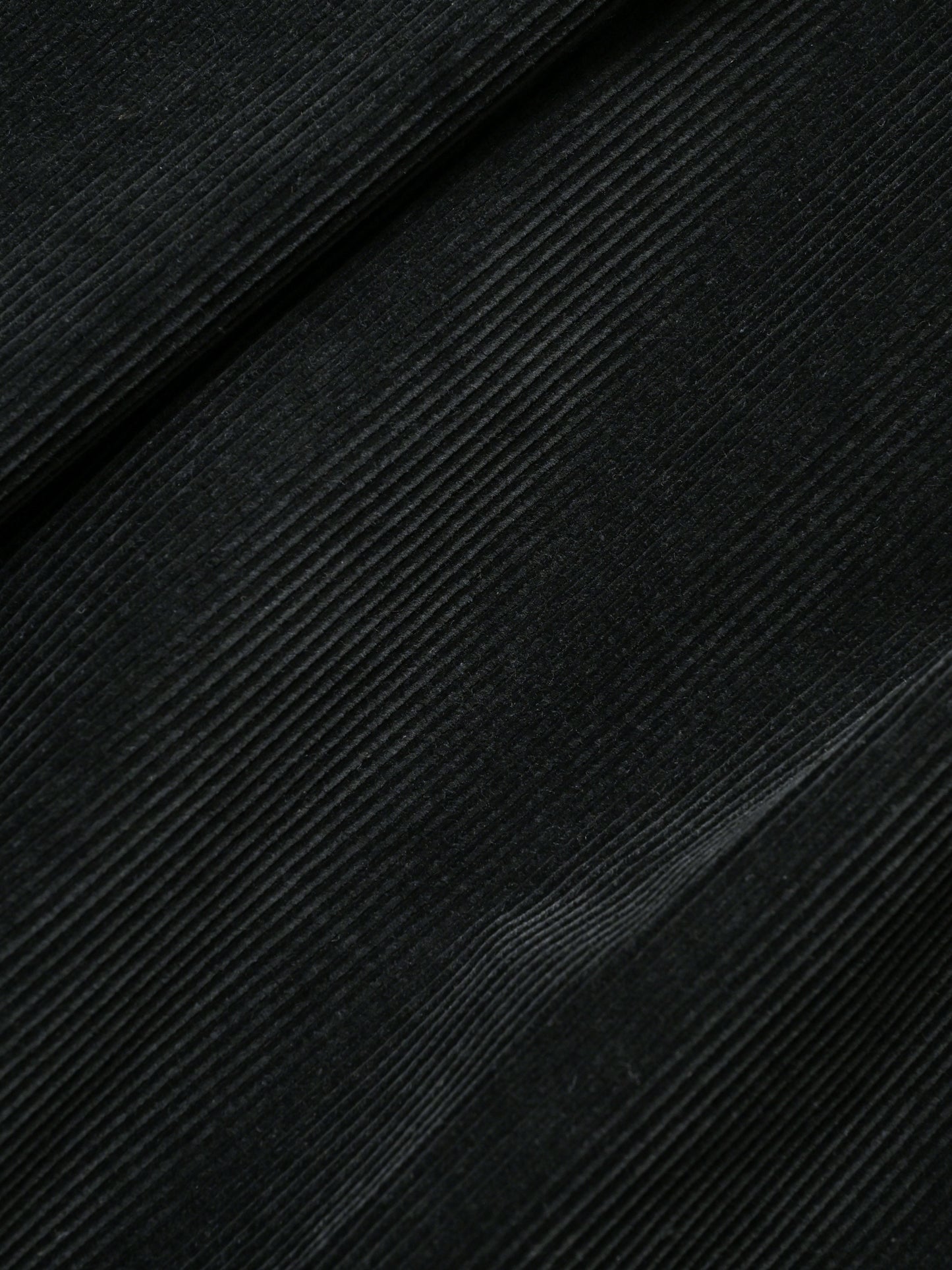 BISOWN / CORDUROY 2TUCK WIDE TROUSERS - BLACK