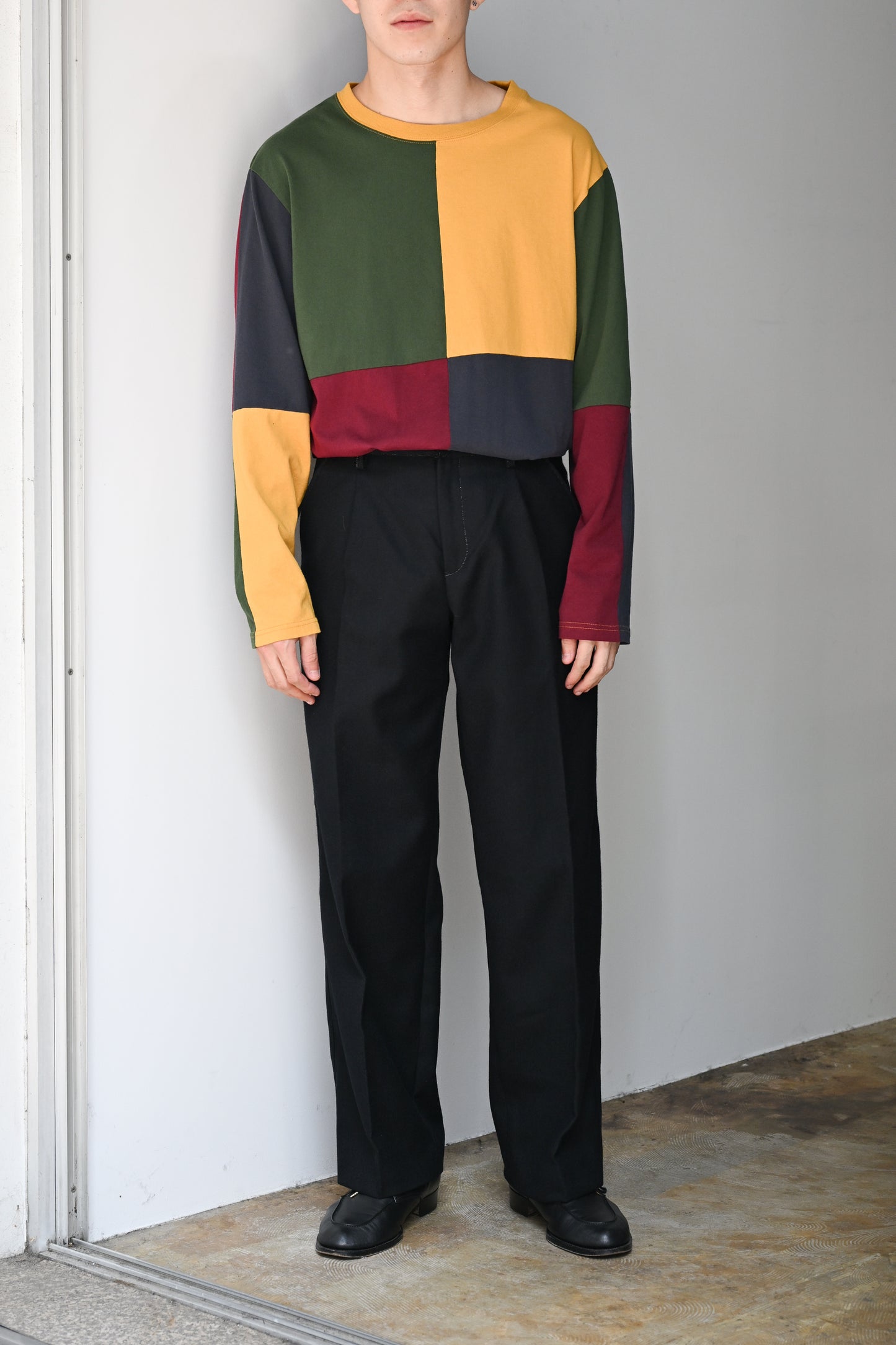 A MACHINE / Lame Trousers in imitation of “Henry IV” (Henry IV) -BLACK