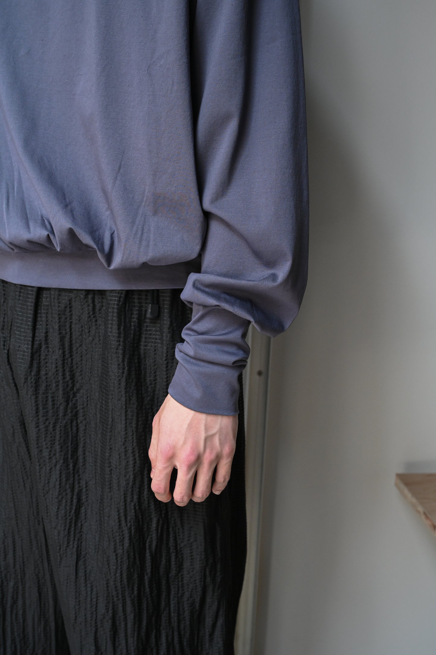 barbell object / l/s top -FADE PURPLE