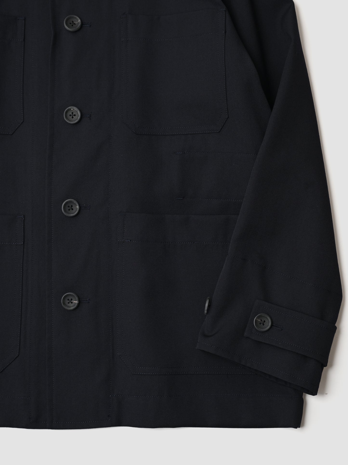 POSTELEGANT / Wool Blouson -NAVY