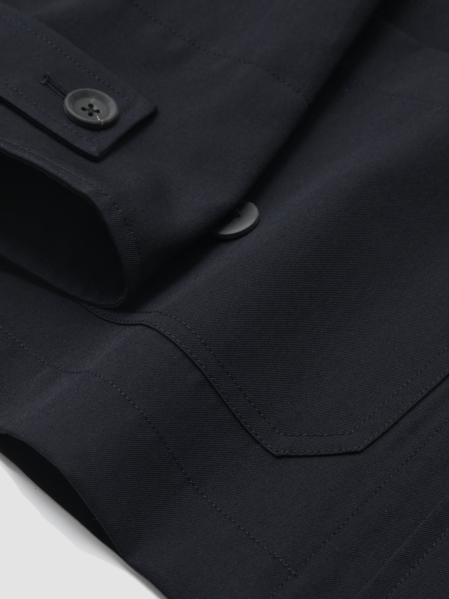 POSTELEGANT / Wool Blouson -NAVY