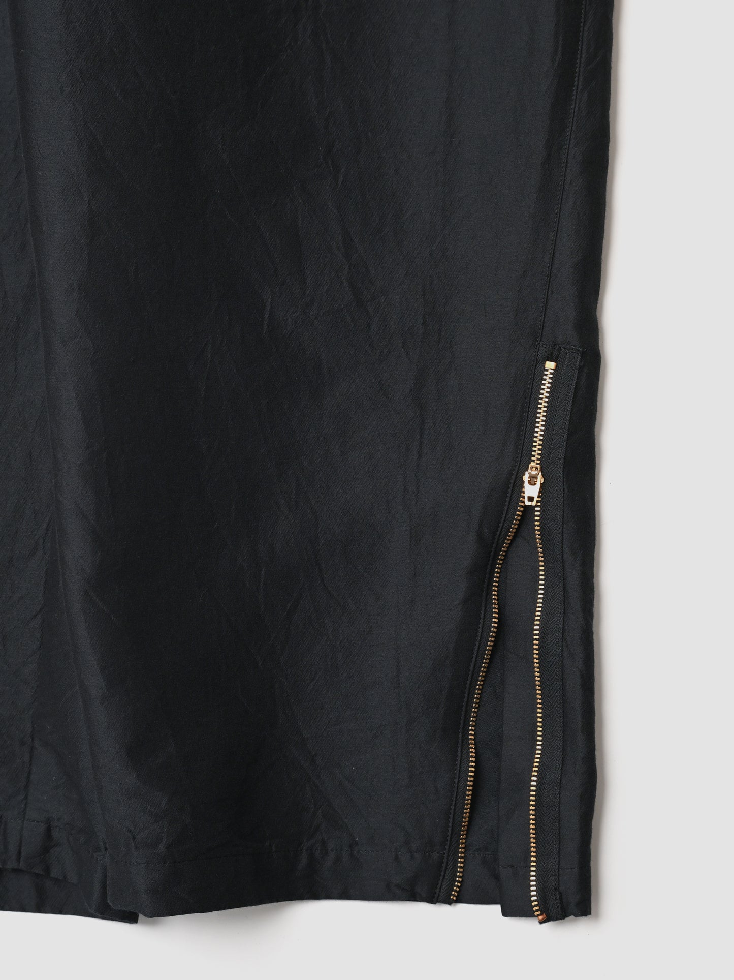 barbell object / zipper pt -BLACK