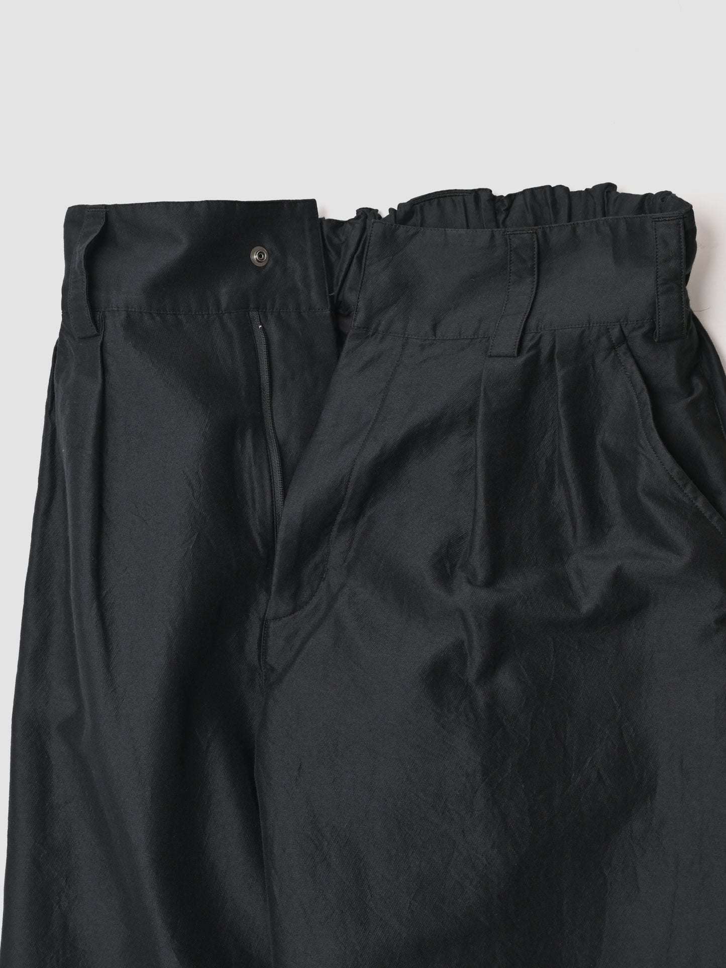 barbell object / zipper pt -BLACK