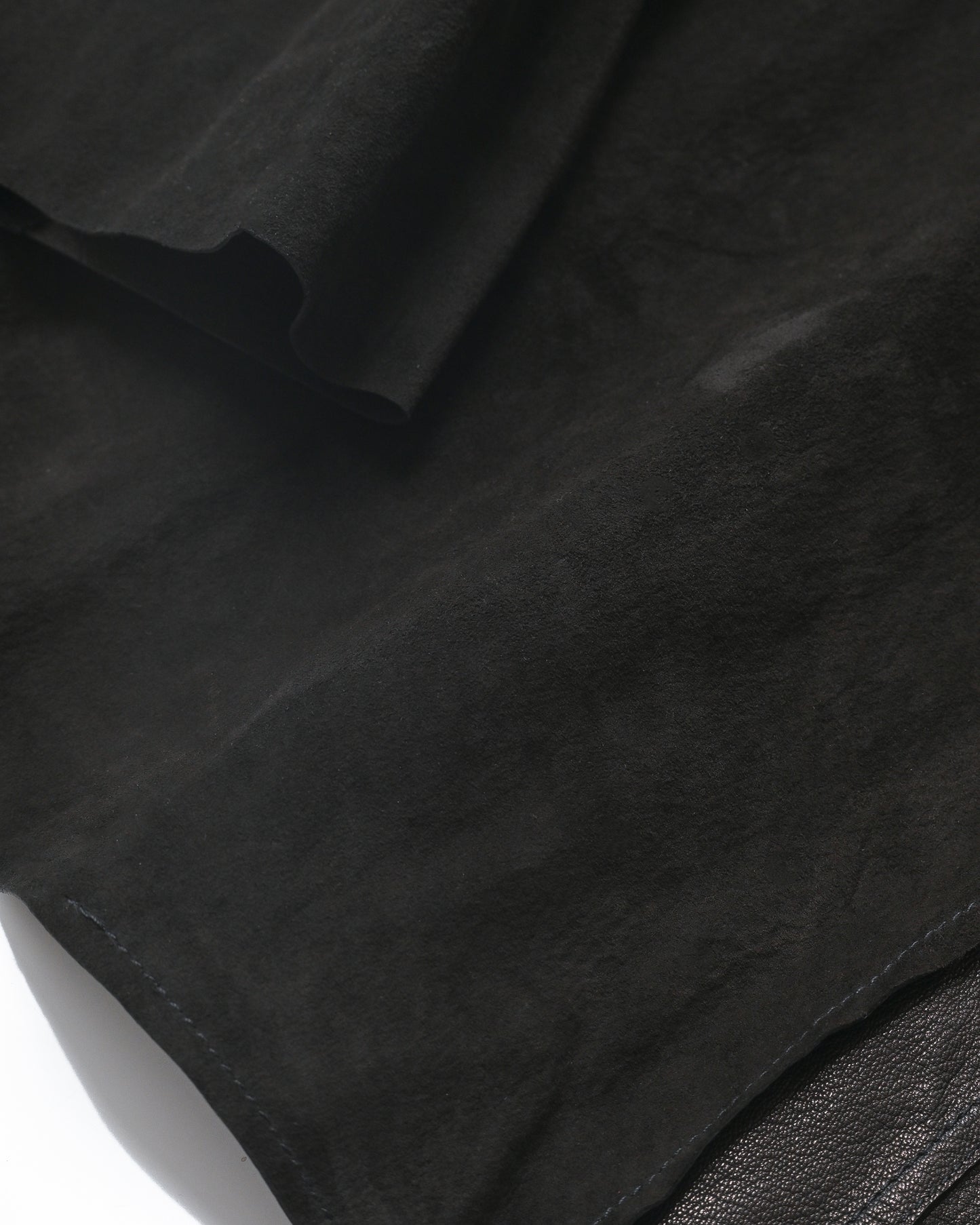 barbell object / leather 3b sh -BLACK