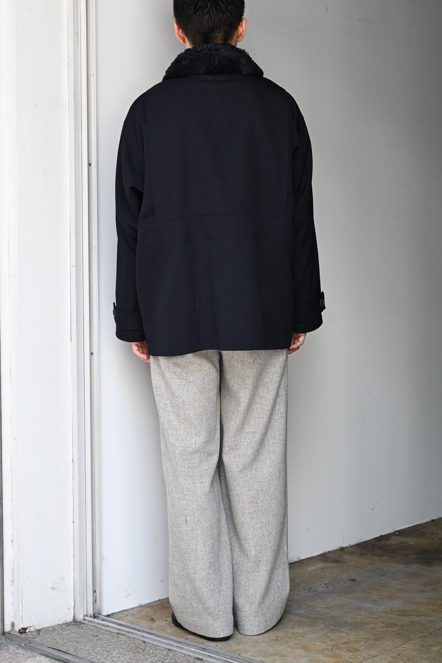 POSTELEGANT / Wool Blouson -NAVY