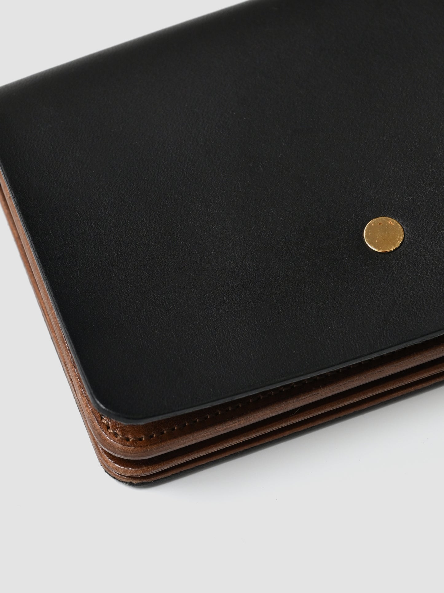 forme / Hand wallet Liscio×DOUBLE -BLACK×BROWN