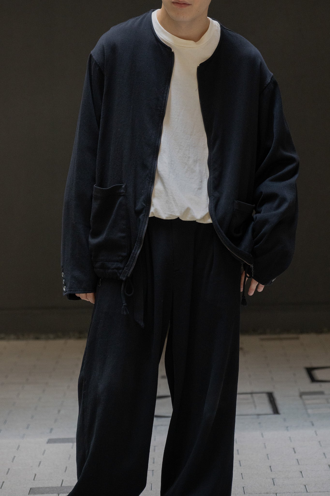 barbell object / nc jkt -BLACK