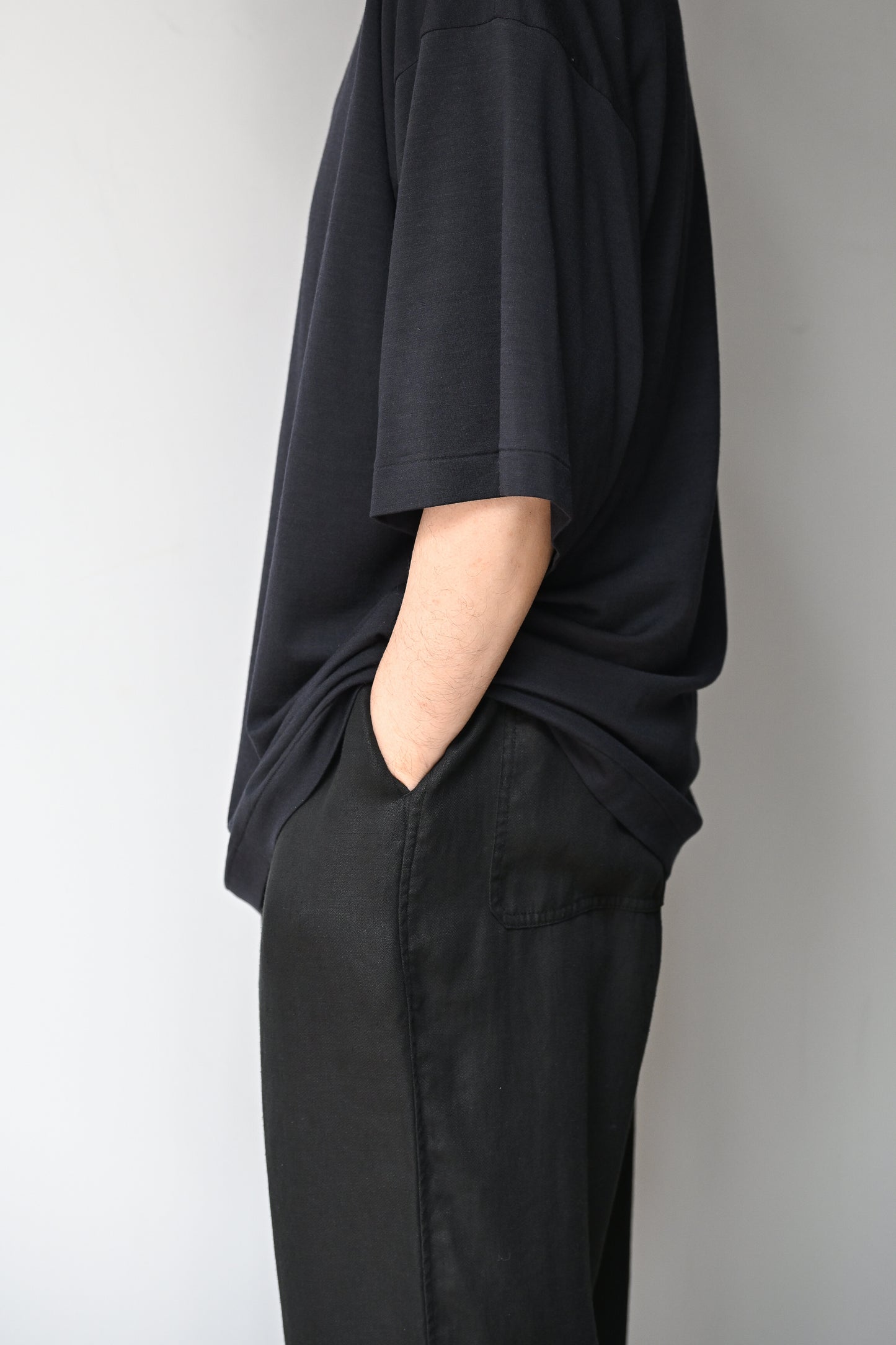 KAPTAIN SUNSHINE / Super Soft Merino Tenjiku Half-sleeve Tee -NAVY