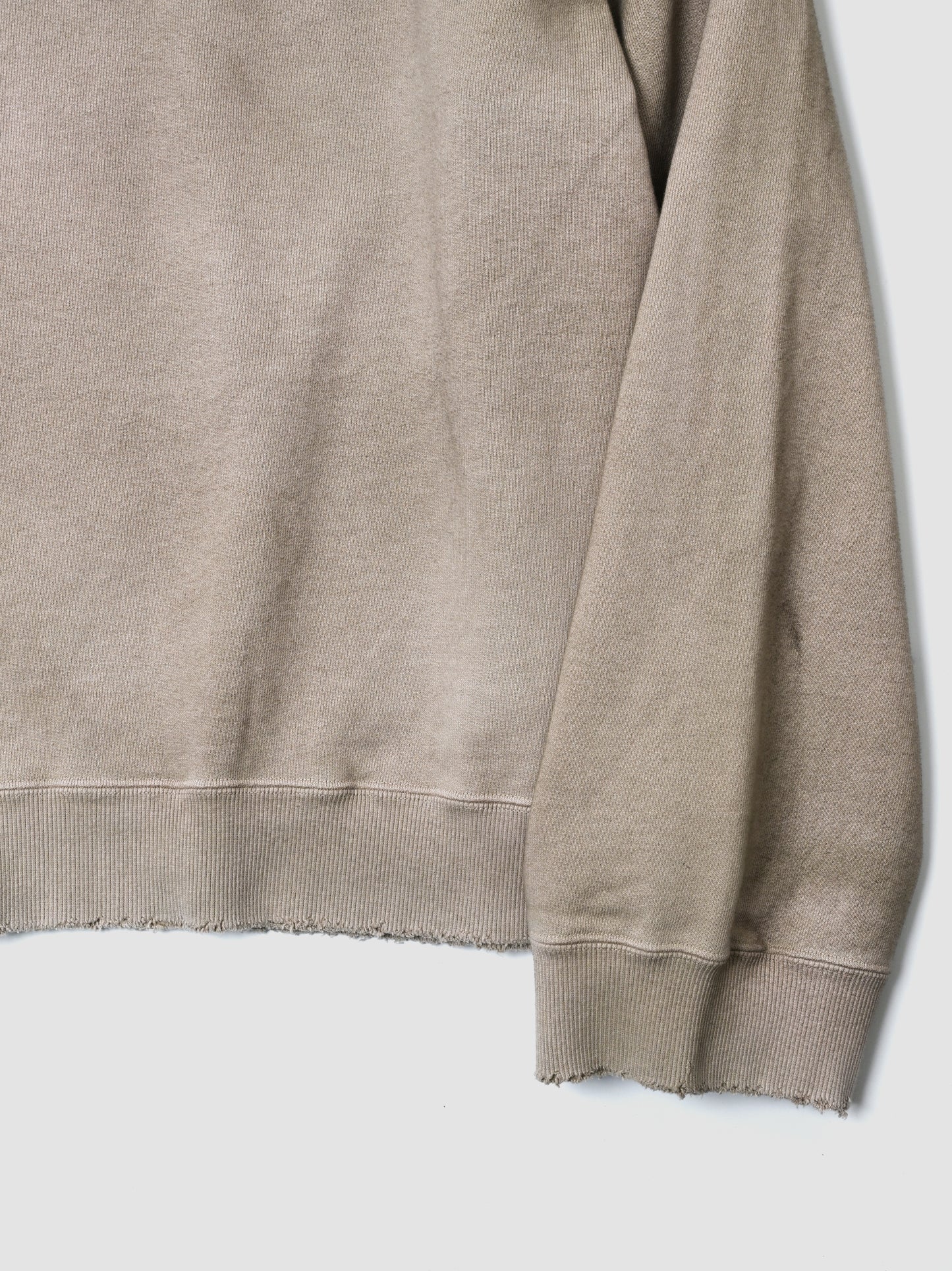ANCELLM / UNEVENNESS SWEAT SHIRT -SAND