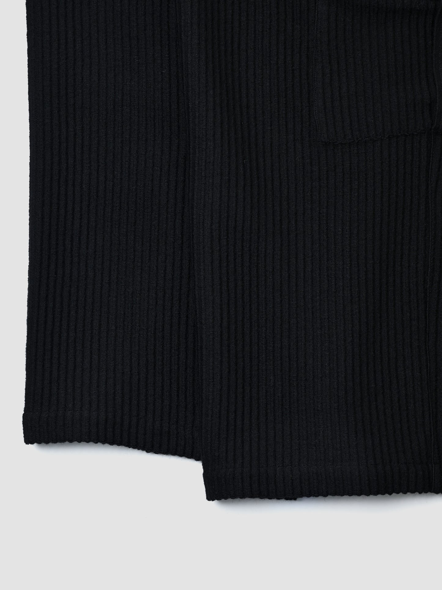 ANCELLM / WOOL CORDUROY CARGO SLACKS -BLACK