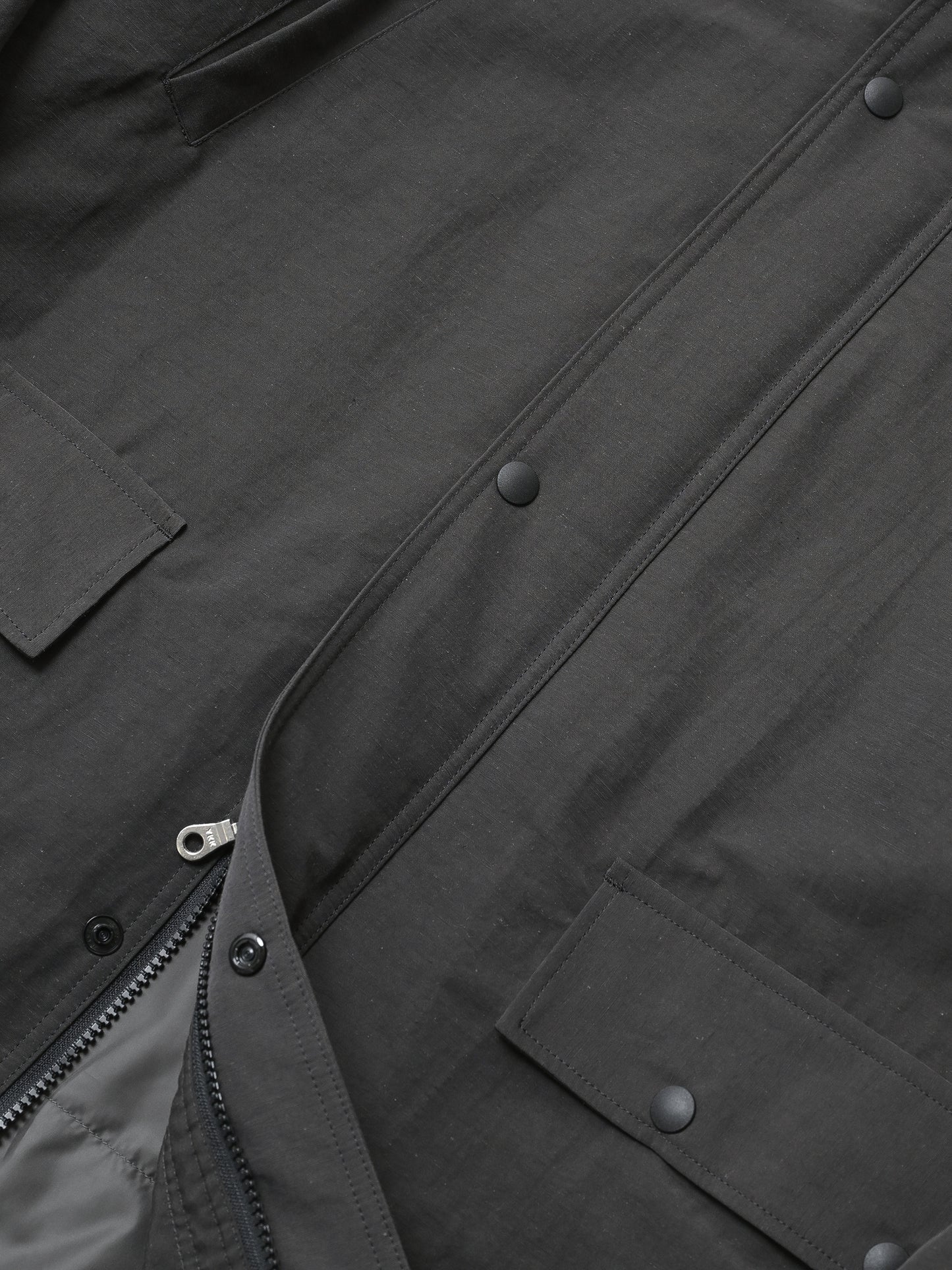 barbell object / padded coat -BLACK