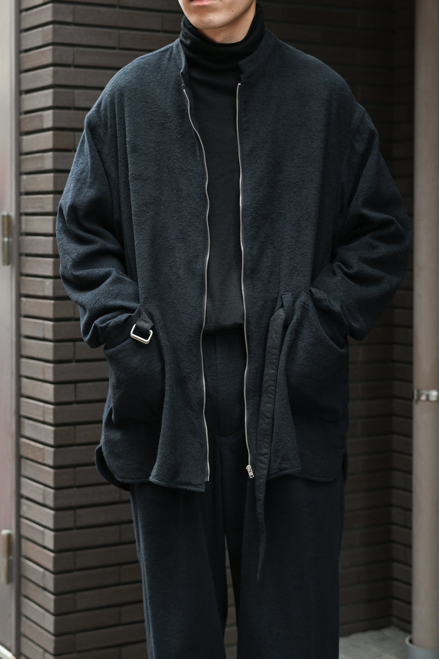 barbell object / belted sh -BLACK