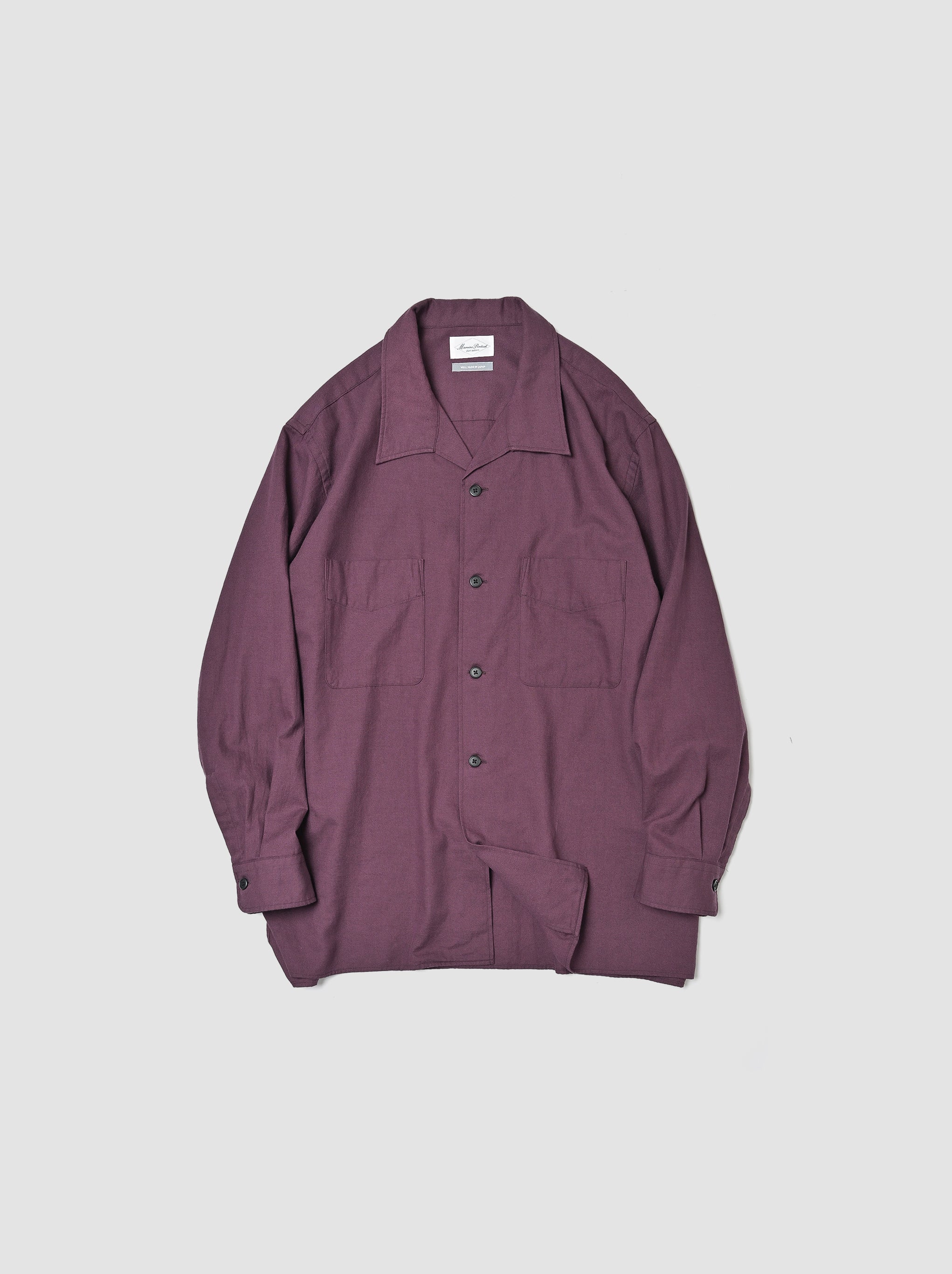 Marvine Pontiak Shirt Makers / Open Collar SH -PURPLE