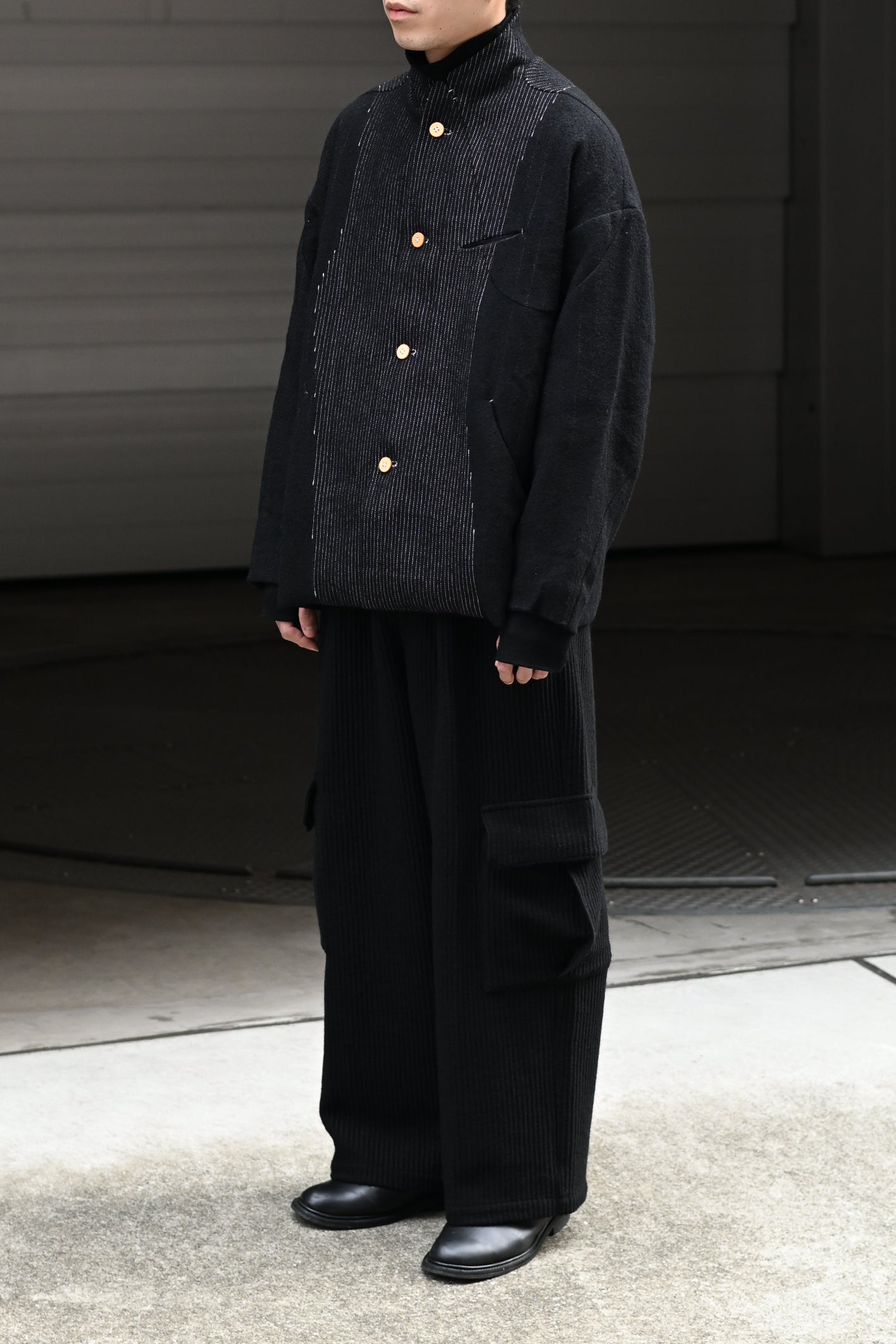 PROJECTbyH. / ORDAINE -BLACK REVERSE PAINT CHARCOAL