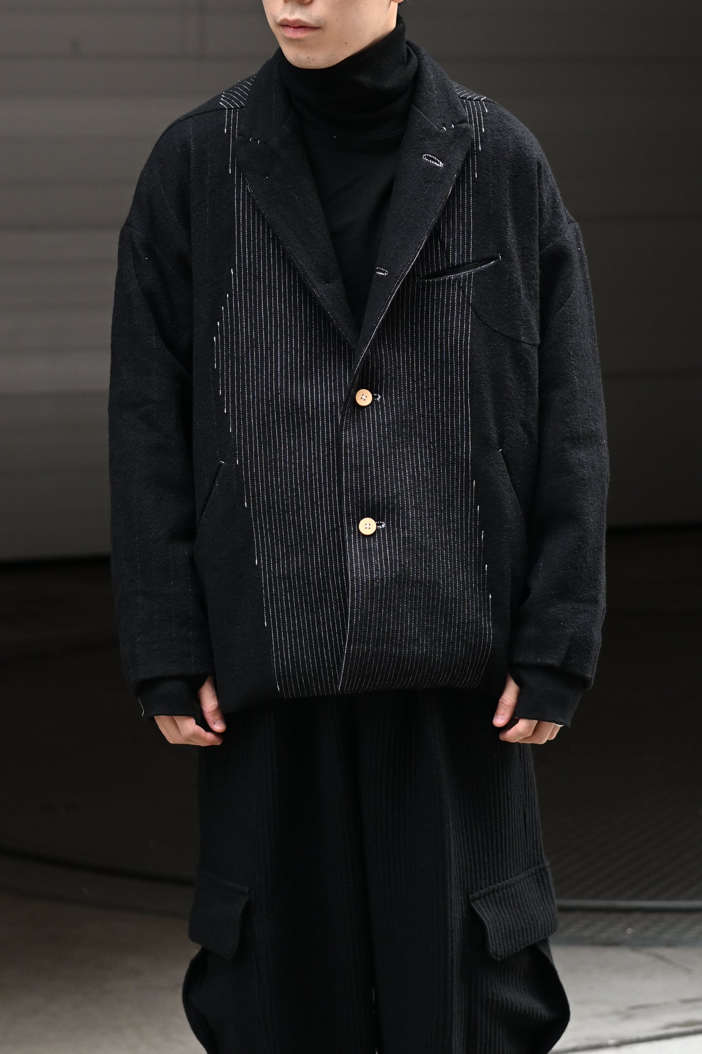 PROJECTbyH. / ORDAINE -BLACK REVERSE PAINT CHARCOAL