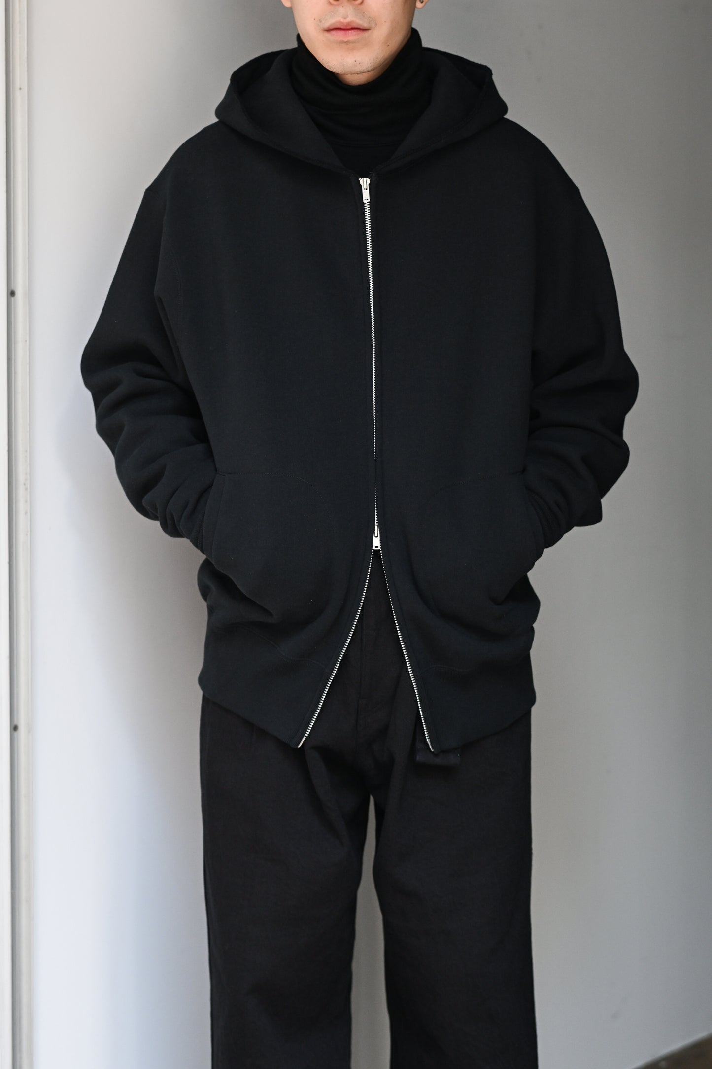 A.G.SPALDING & BROS / ZIP UP SWEAT HOODIE -BLACK