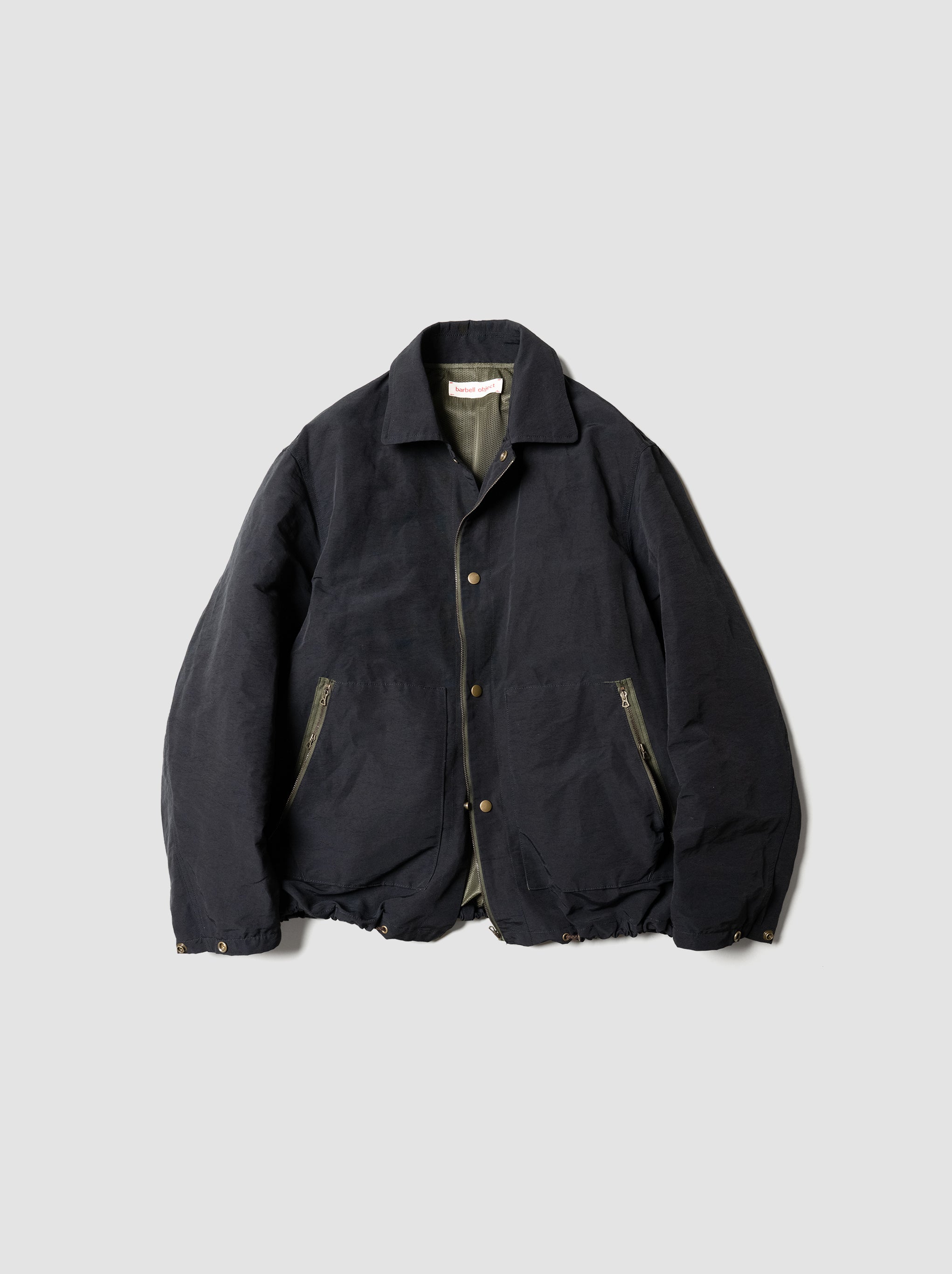 barbell object / coach jkt -BLACK