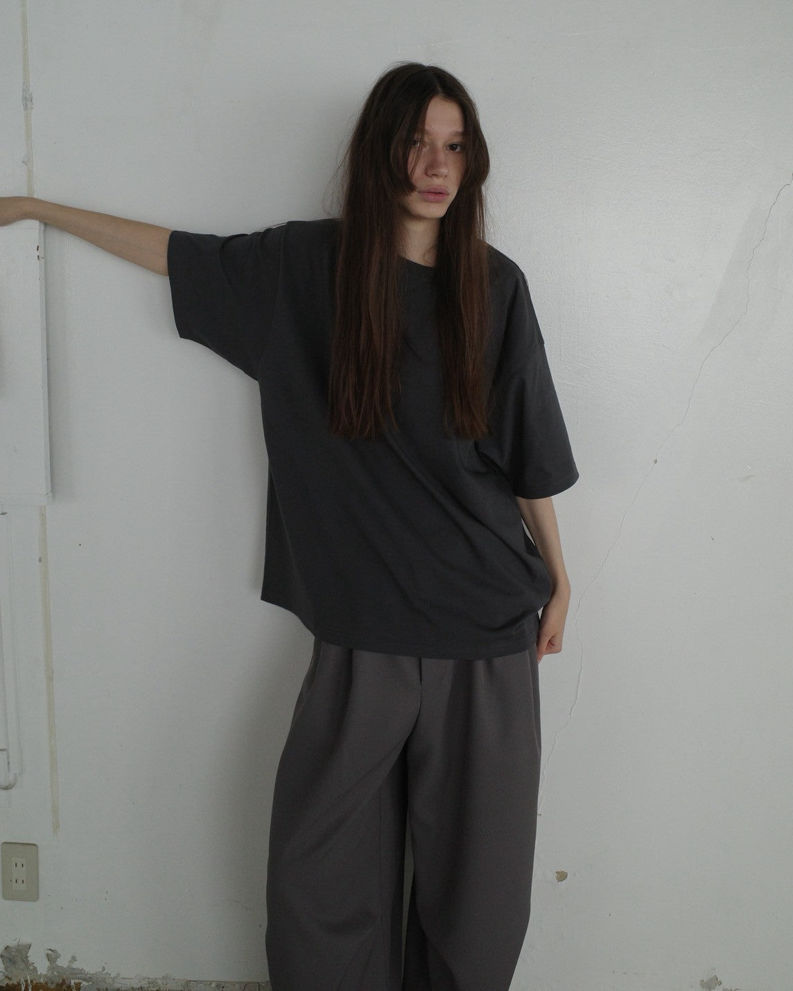 Antwort / DRAPE TUCK PANTS - GREY